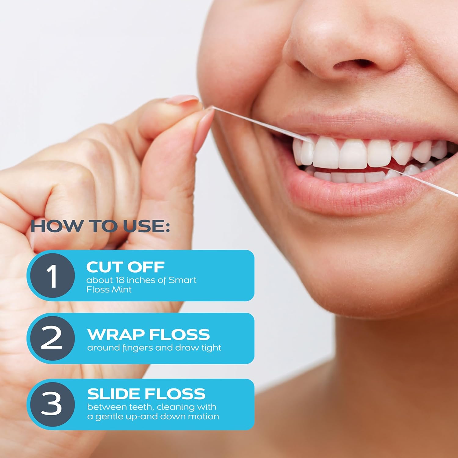 DrTung's Smart Floss, Mint Natural Expanding Dental Floss - Pack of 12 | Gentle on Tooth & Gums, Expands & Glides, PTFE & PFAS Free, Certified Organic Mint Essential Oils - Image 6