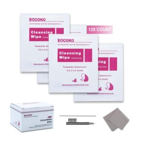 120 Count Hearing Aid Wipes Individ...