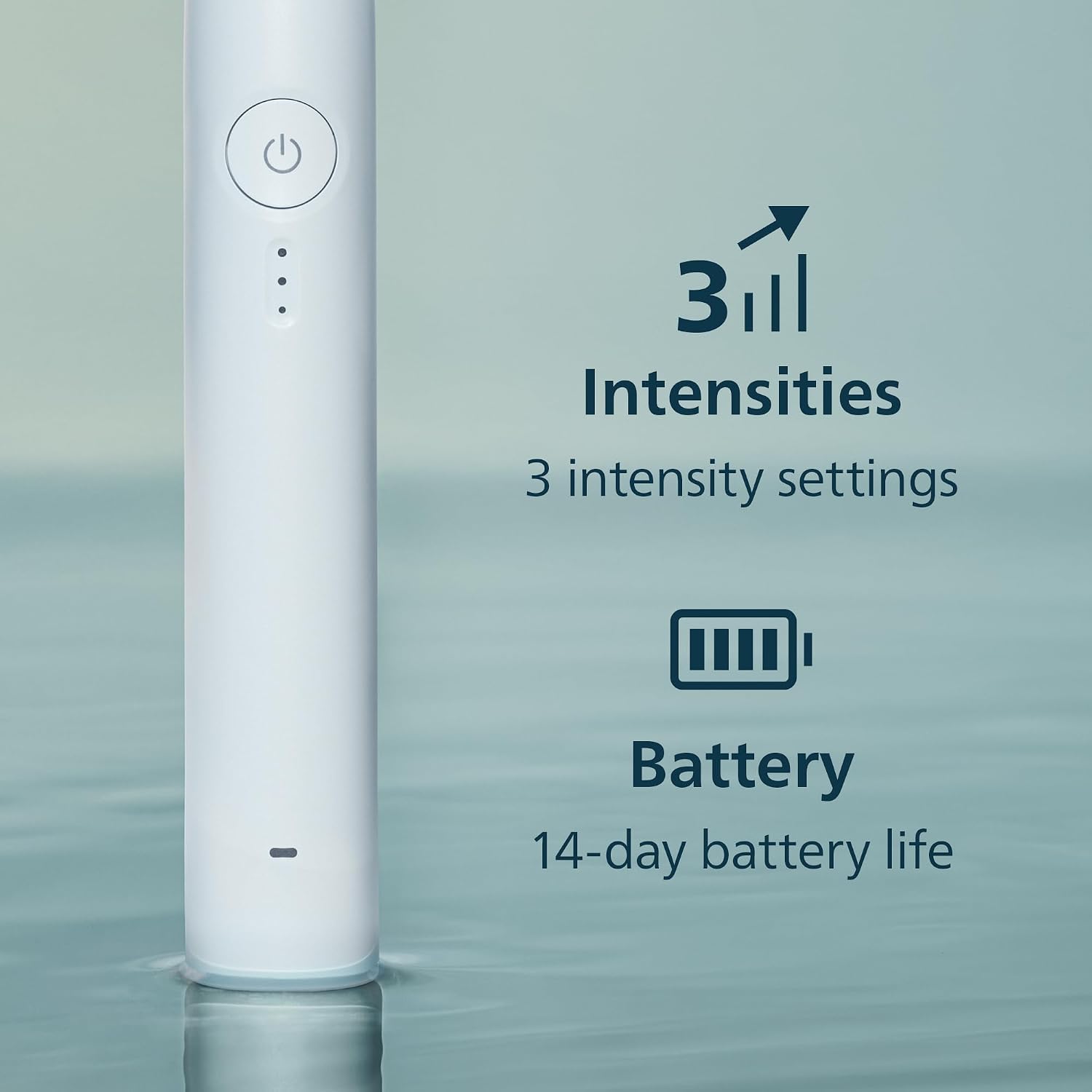 Philips Sonicare 4200 Rechargeable Electric Toothbrush, 1 Brush Head, White | Built-in Pressure Sensor, 3 Brush Settings, 2-Minute Guided Timer, 14-Day Battery, Includes Travel Case, HX4053/62 - Image 5