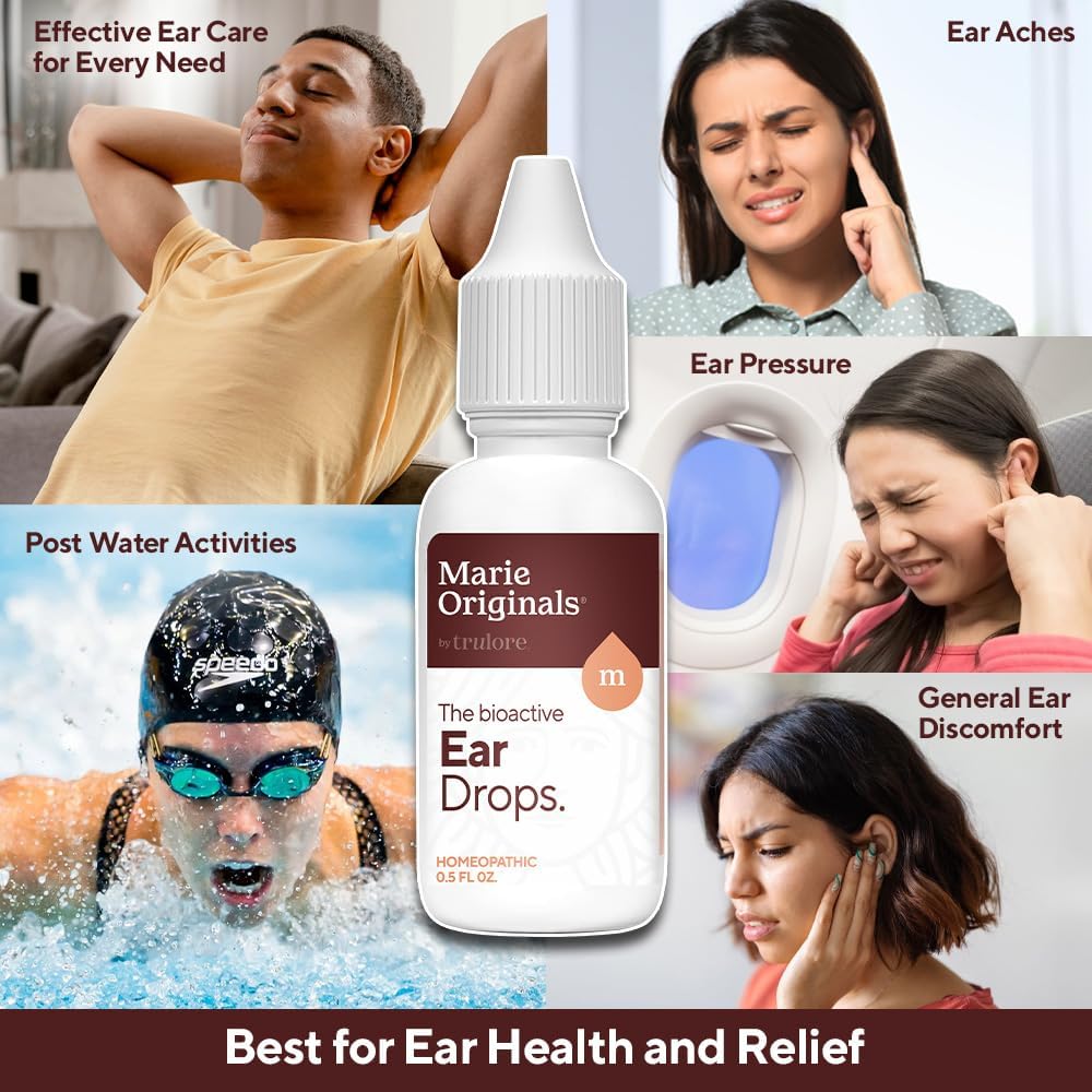 Marie Originals Natural Ear Drops for Ear Cleaning, Adults & Kids, 0.5 oz | Ear cleaning drops for dry, itchy ears and everyday ear care; plant-based formula ideal for adults, kids and swimmers - Image 5