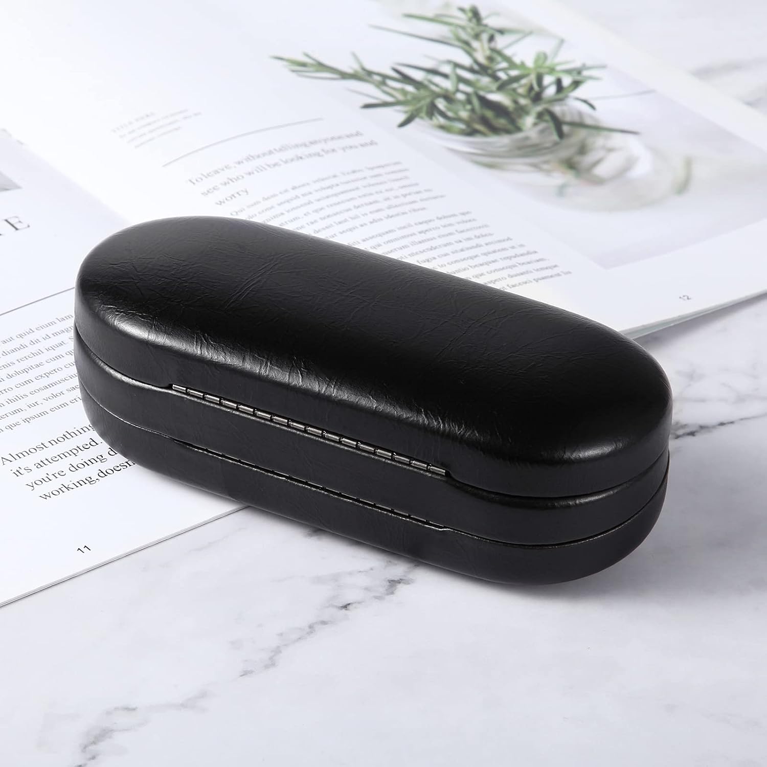 AITIME 2 in 1 Contact Lens and Glasses Case Combo,Contact Travel Case Kit | Double Sided Eye Contact Case with Remover Tool,Storage Organizer Accessories,Cute Eyeglasses Case with Contact Holder - Image 3