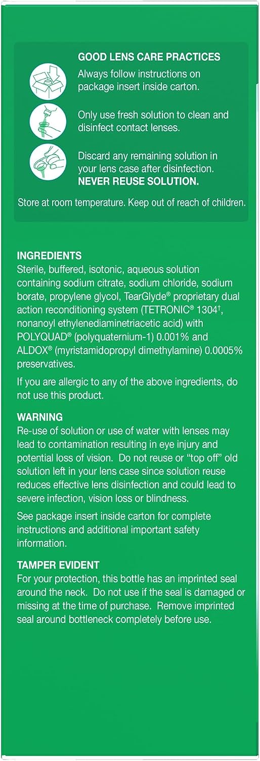 OPTI-FREE Replenish Multi-Purpose Contact Lens Solution, 10 Fl Oz, 2 Pack - Image 3