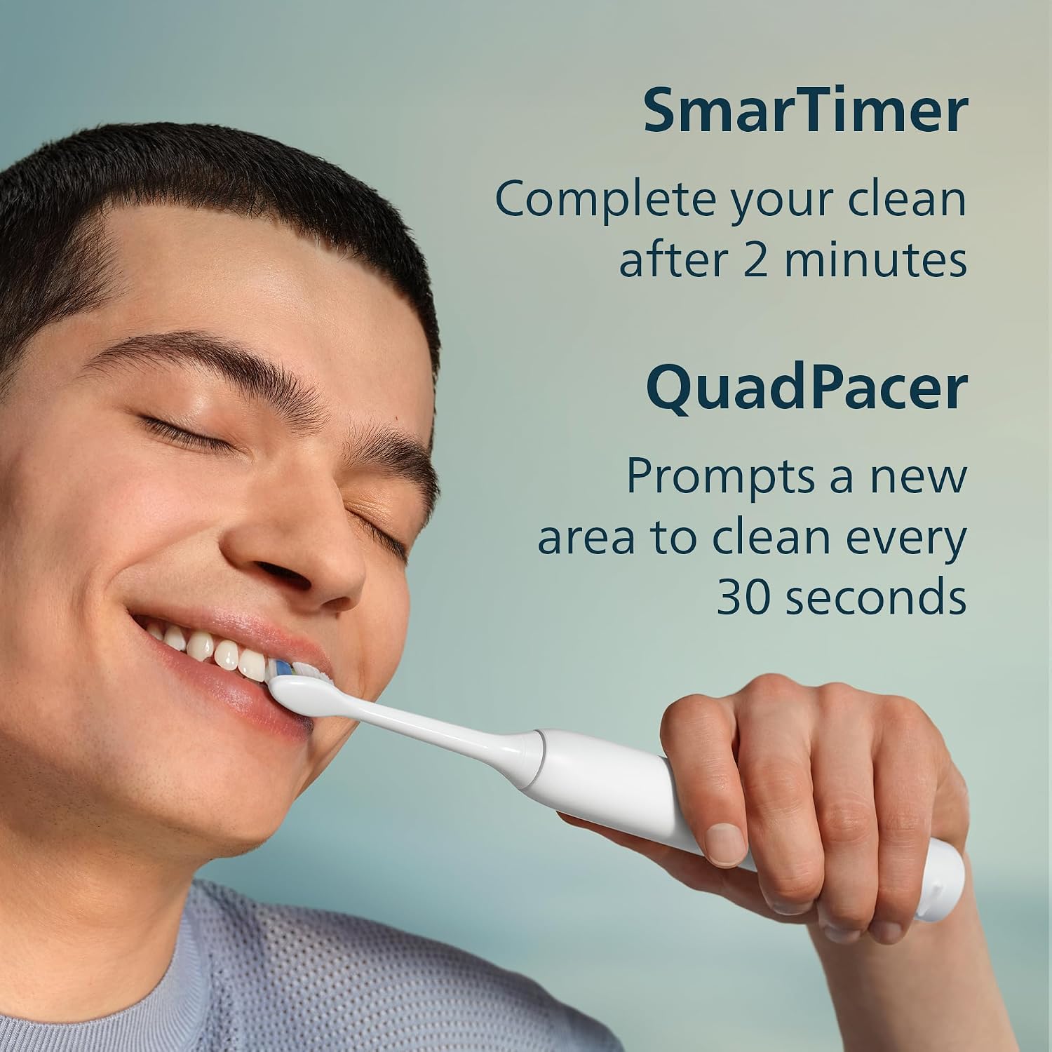 Philips Sonicare 4200 Rechargeable Electric Toothbrush, 1 Brush Head, White | Built-in Pressure Sensor, 3 Brush Settings, 2-Minute Guided Timer, 14-Day Battery, Includes Travel Case, HX4053/62 - Image 7