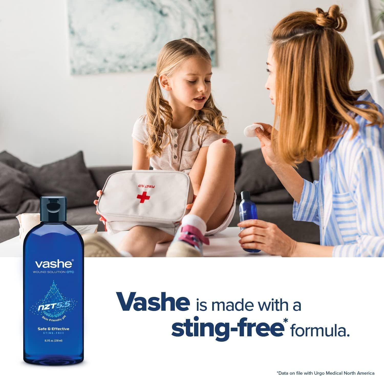 Vashe Wound Solution OTC | Pure Hypochlorous Acid-Preserved Wound Cleanser | Home Wound Care | Non-Cytotoxic and Skin-Neutral pH | 8.5 Fl Oz - Image 3