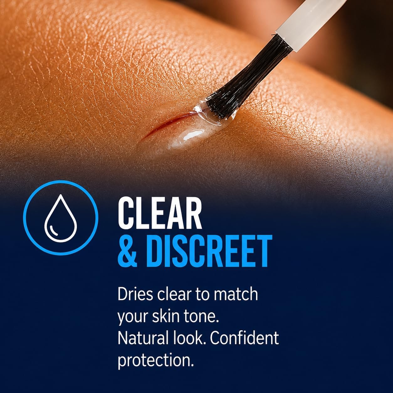New-Skin Liquid Bandage, Waterproof for Scrapes and Minor Cuts, 1 Fl Oz | Antiseptic waterproof liquid bandage dries quickly, clear and protects cuts, blisters, hangnails, calluses and cracked skin. - Image 4