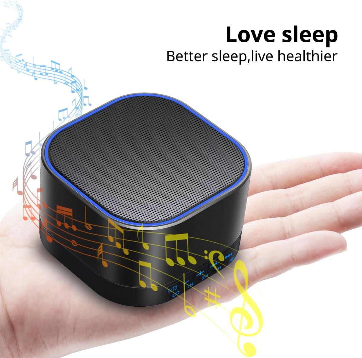 Magicteam Sound White Noise Machine with 20 Non Looping Natural Soothing Sounds and Memory Function 32 Levels of Volume Powered by AC or USB and Sleep Sound Timer Therapy for Baby Kids Adults - Image 8