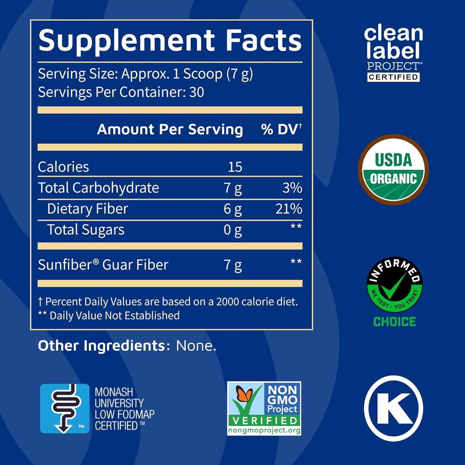Tomorrow's Nutrition, Sunfiber, Prebiotic Fiber Supplement for Digestive Health, GLP-1 Friendly, Low FODMAP, Gluten-Free, Unflavored, 30 Servings - Image 2