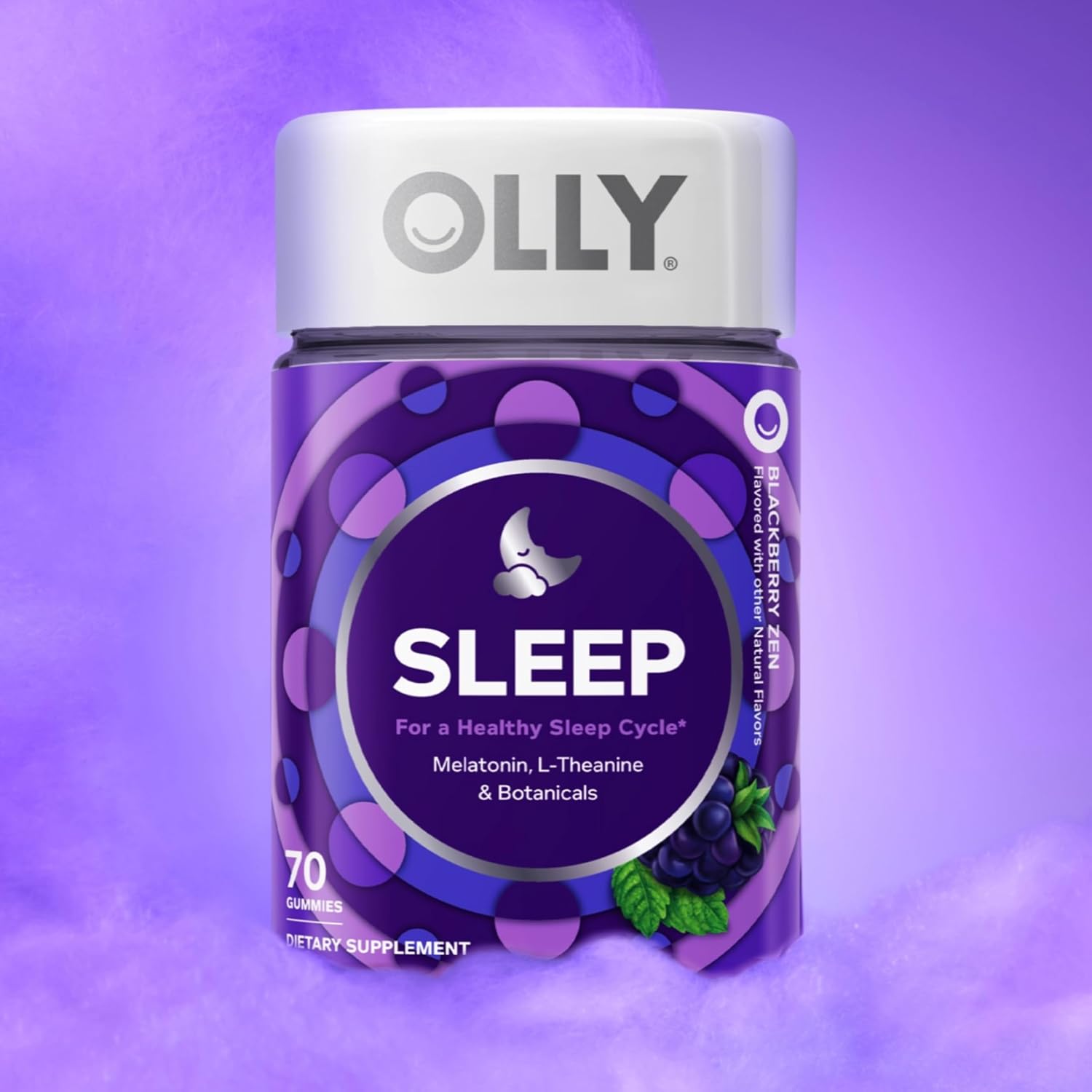OLLY Sleep Support Gummy Supplement,* 3 mg Melatonin, L-Theanine - 70 Count - Image 11
