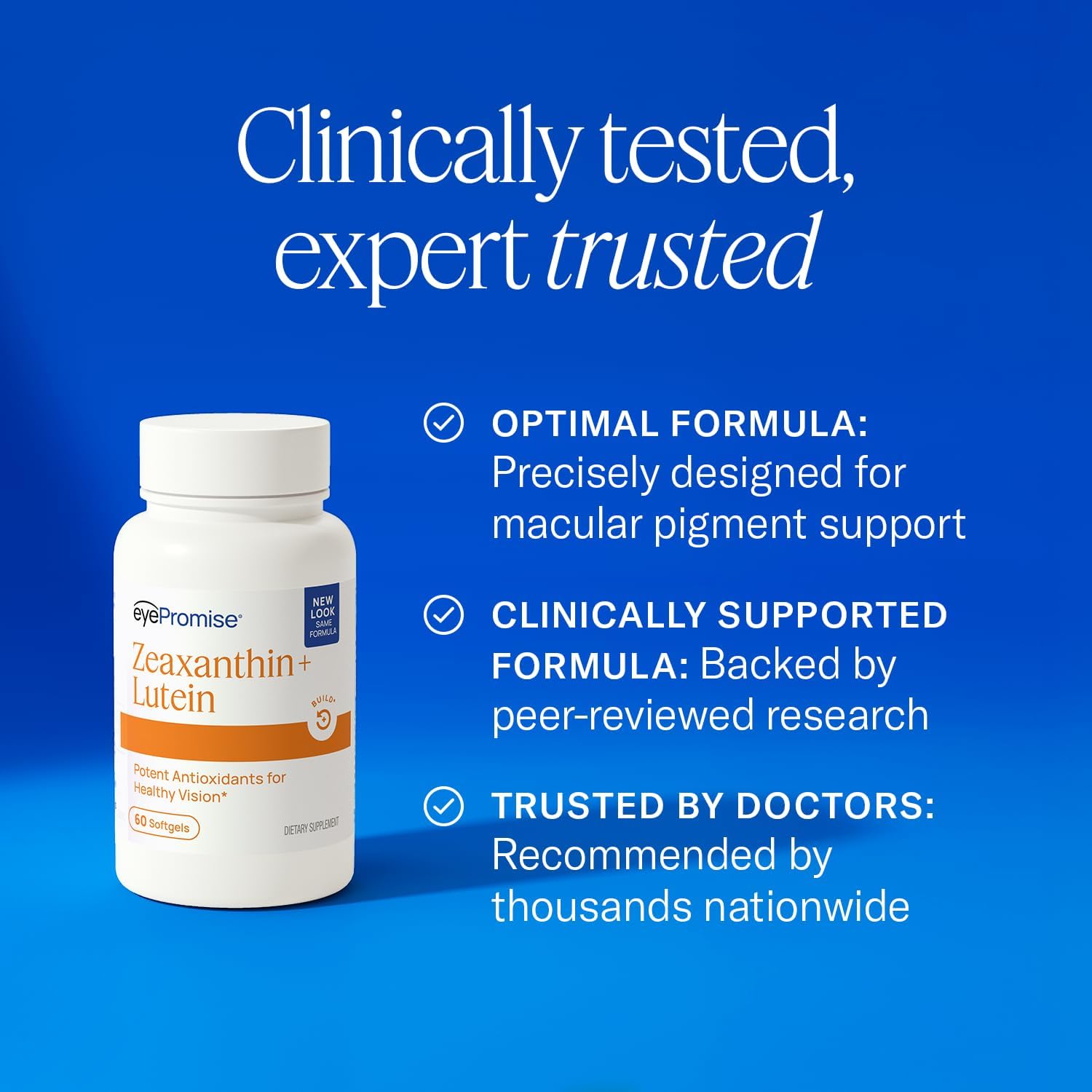 EyePromise Zeaxanthin + Lutein Eye Health Supplements, 60 Softgels | Lutein and Zeaxanthin Supplements to Enhance and Support Healthy Vision, 30-Day Supply (Packaging May Vary) - Image 7