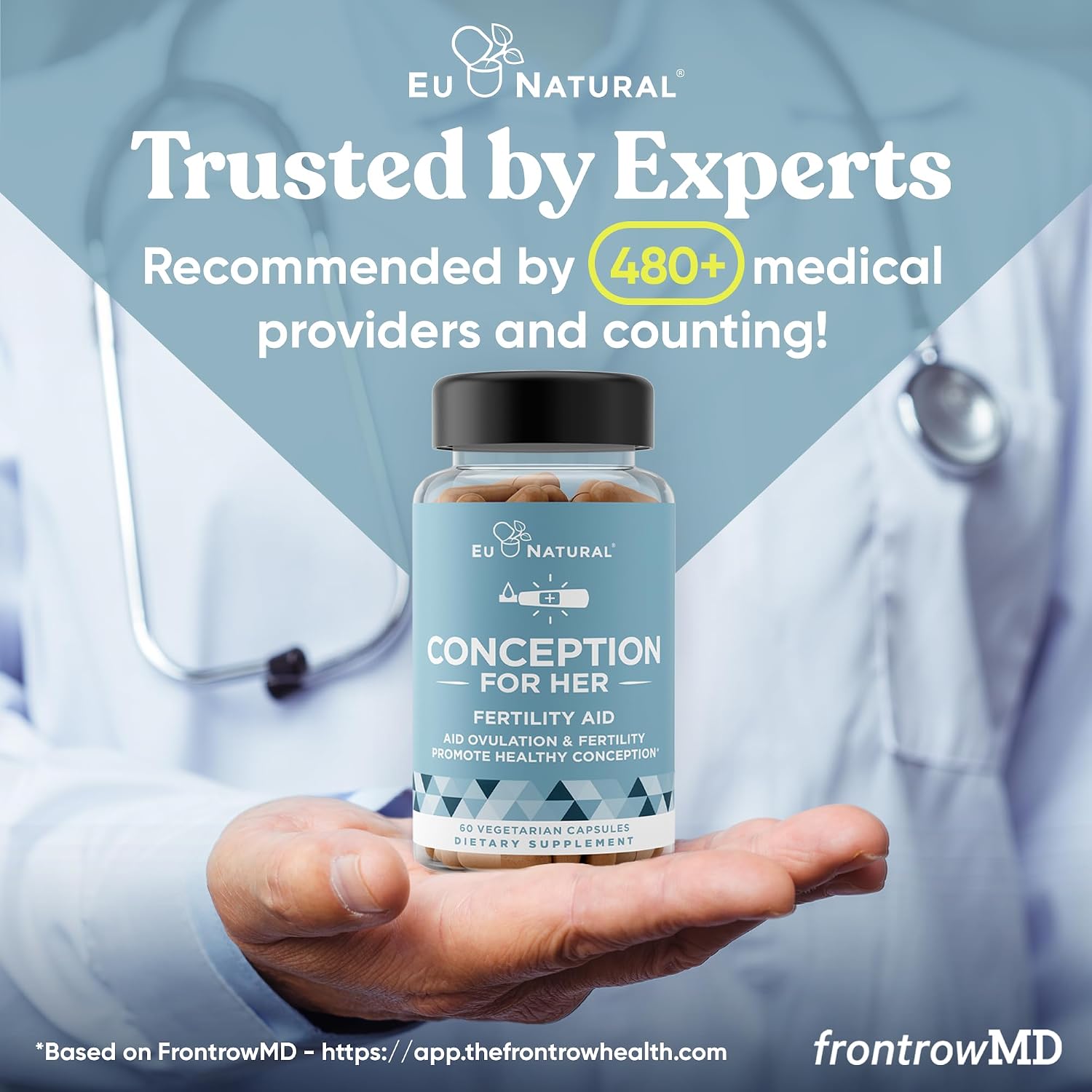 Eu Natural Conception for Her Fertility Supplements for Women, 60 Veg Caps | Supports ovulation, hormonal balance & regular cycles with Myo-Inositol, Folate, Shatavari & Vitex - Image 3