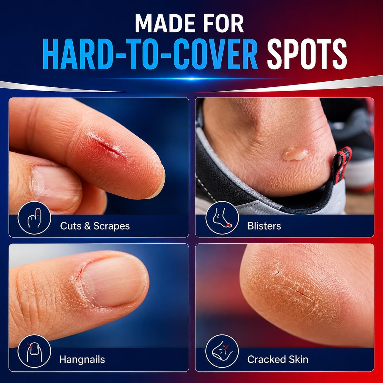 New-Skin Liquid Bandage, Waterproof for Scrapes and Minor Cuts, 1 Fl Oz | Antiseptic waterproof liquid bandage dries quickly, clear and protects cuts, blisters, hangnails, calluses and cracked skin. - Image 7