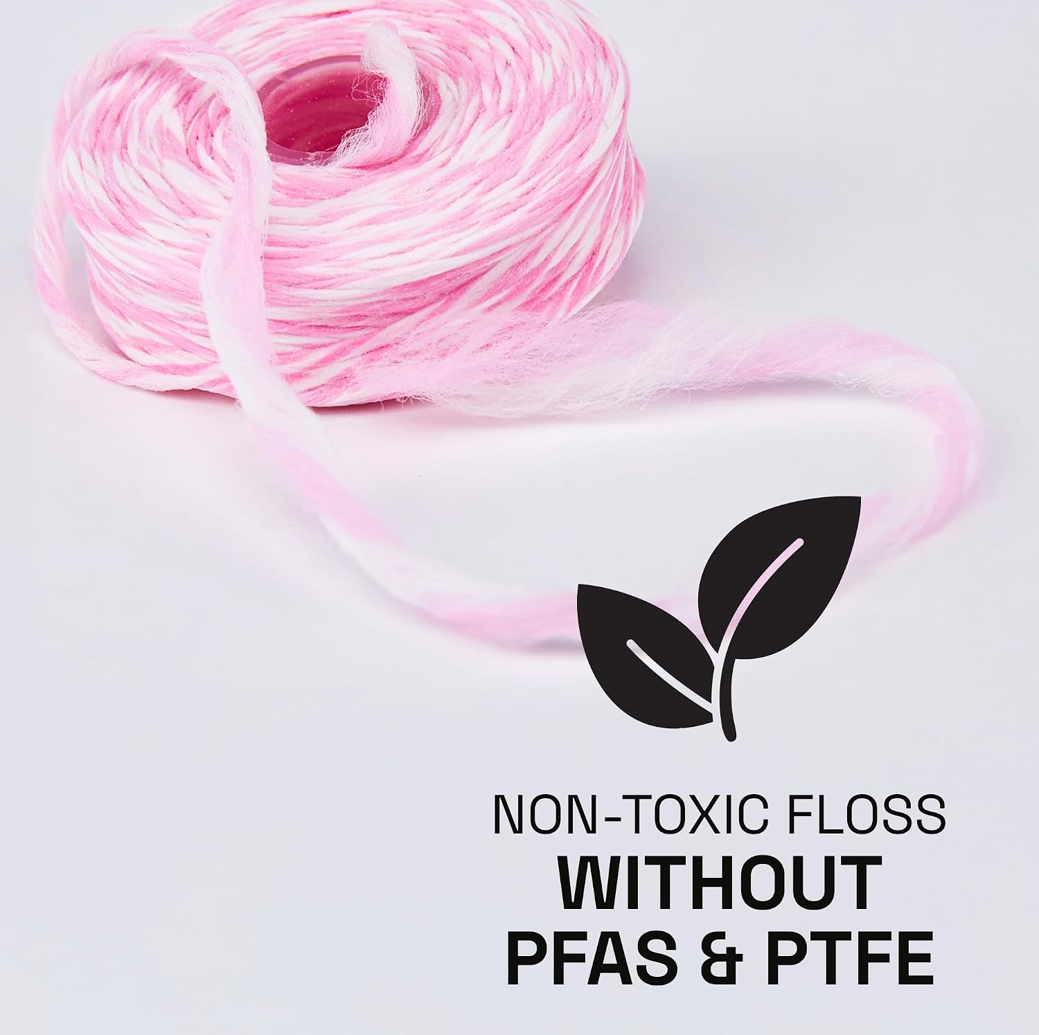 REACH ULTRACLEAN Gentle Gum Care Expanding Floss – Woven, Non-Waxed, PFAS-Free with Vitamin E, for Sensitive Gums, Cinnamon Mint 55YD (3-Pack) - Image 5