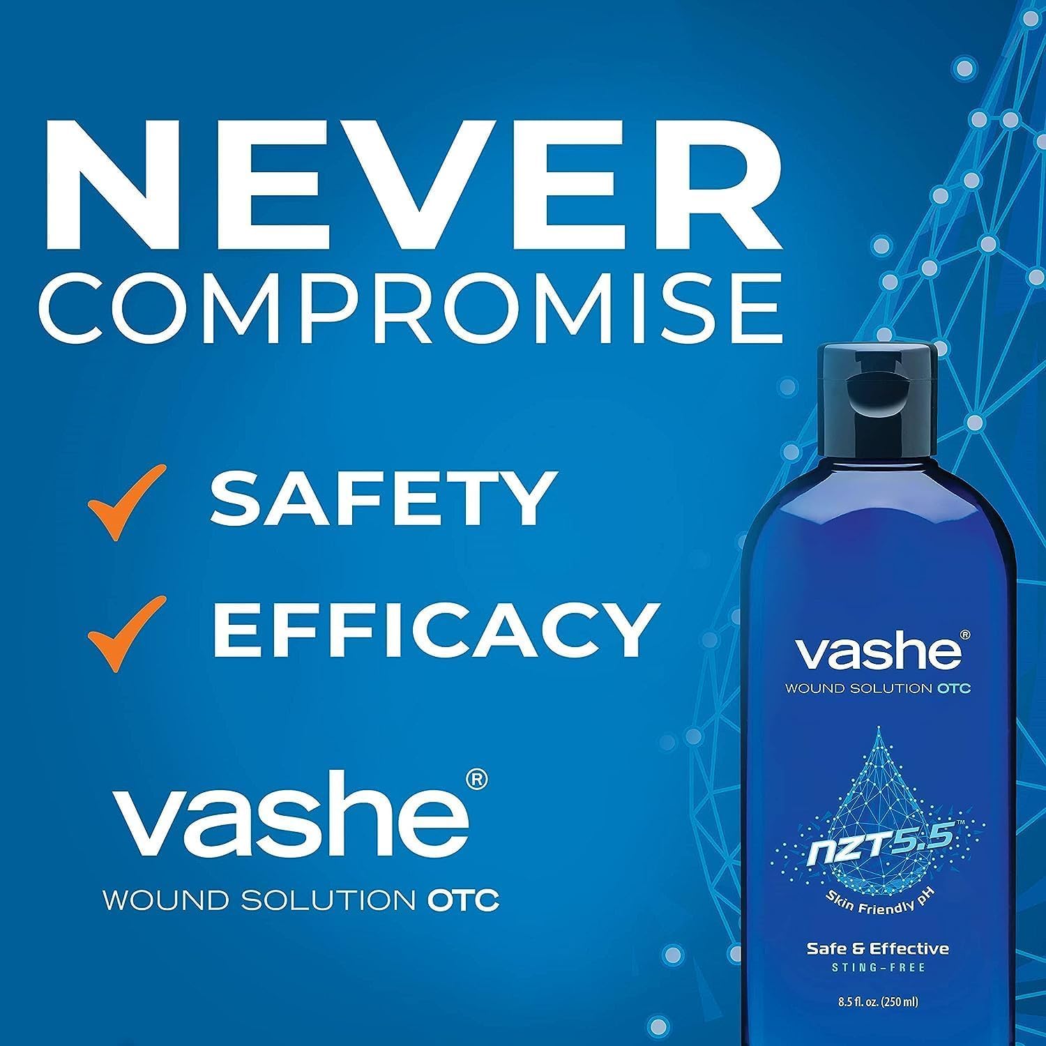 Vashe Wound Solution OTC | Pure Hypochlorous Acid-Preserved Wound Cleanser | Home Wound Care | Non-Cytotoxic and Skin-Neutral pH | 8.5 Fl Oz - Image 4