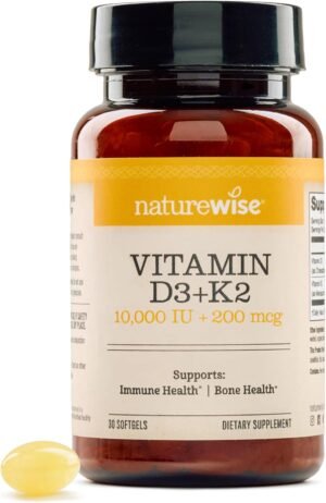 NatureWise Vitamin D3 10,000 IU Plu...