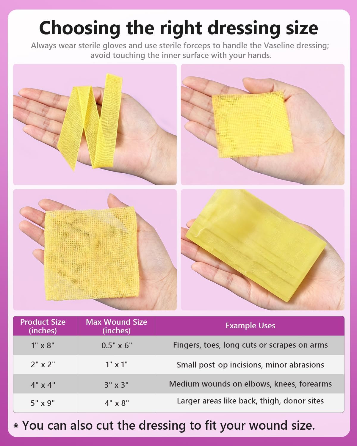 Xeroform Petrolatum Dressing 2"x2" Pack of 25, Non Stick Pads for Wounds, Non-Adherent Gauze, Fine Mesh Sterile for Wound Care, Burns, Lacerations, Skin Grafts & Surgical Incisions - Image 2