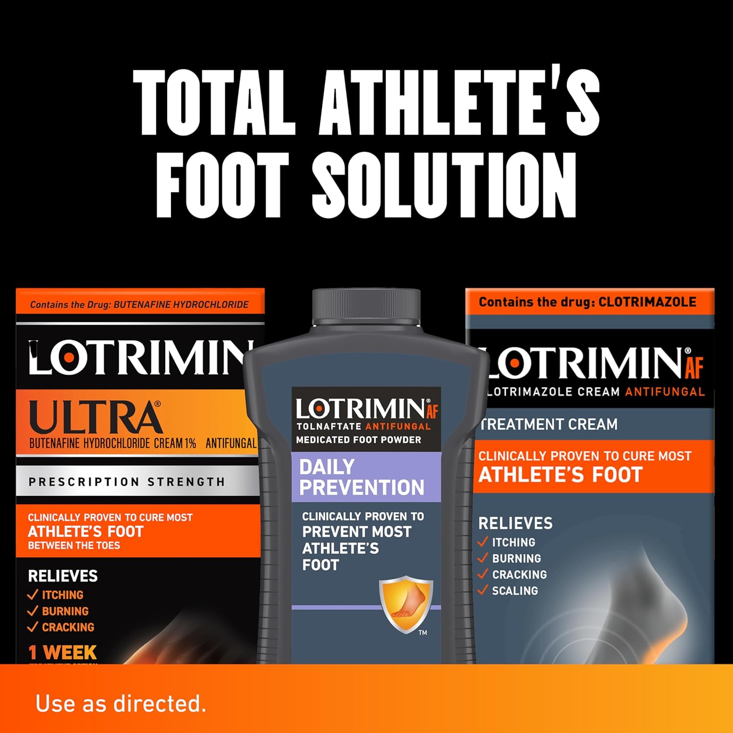 Lotrimin Ultra 1 Week Athlete's Foot Treatment, Prescription Strength Butenafine Hydrochloride 1%, Cures Most Athlete’s Foot Between Toes, Cream, 1.1 Oz - Image 6