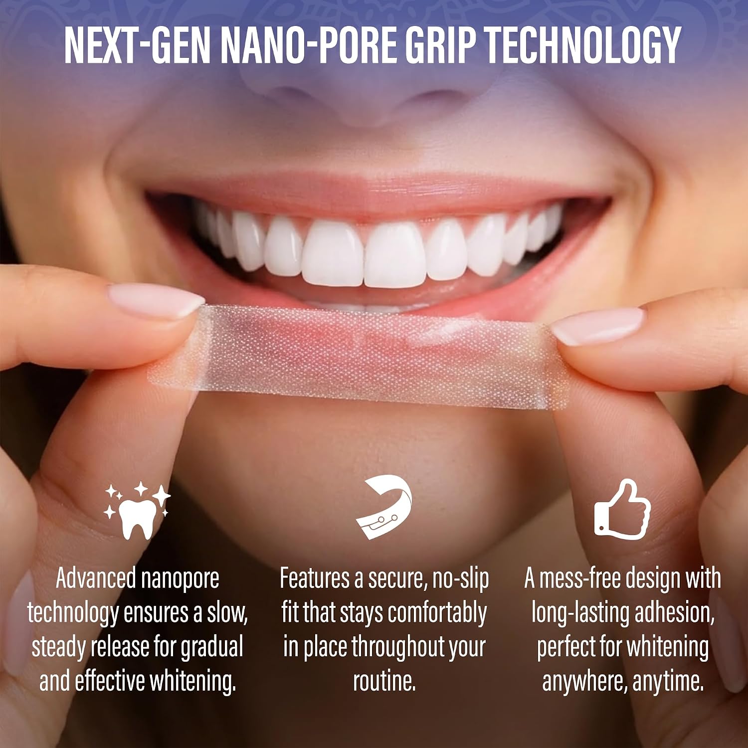 GuruNanda Teeth Whitening Strips Kit - 7-Day Treatment with Non-Slip, Dry Strip Technology - Whitening Designed with Care for a Brighter Smile - Image 6