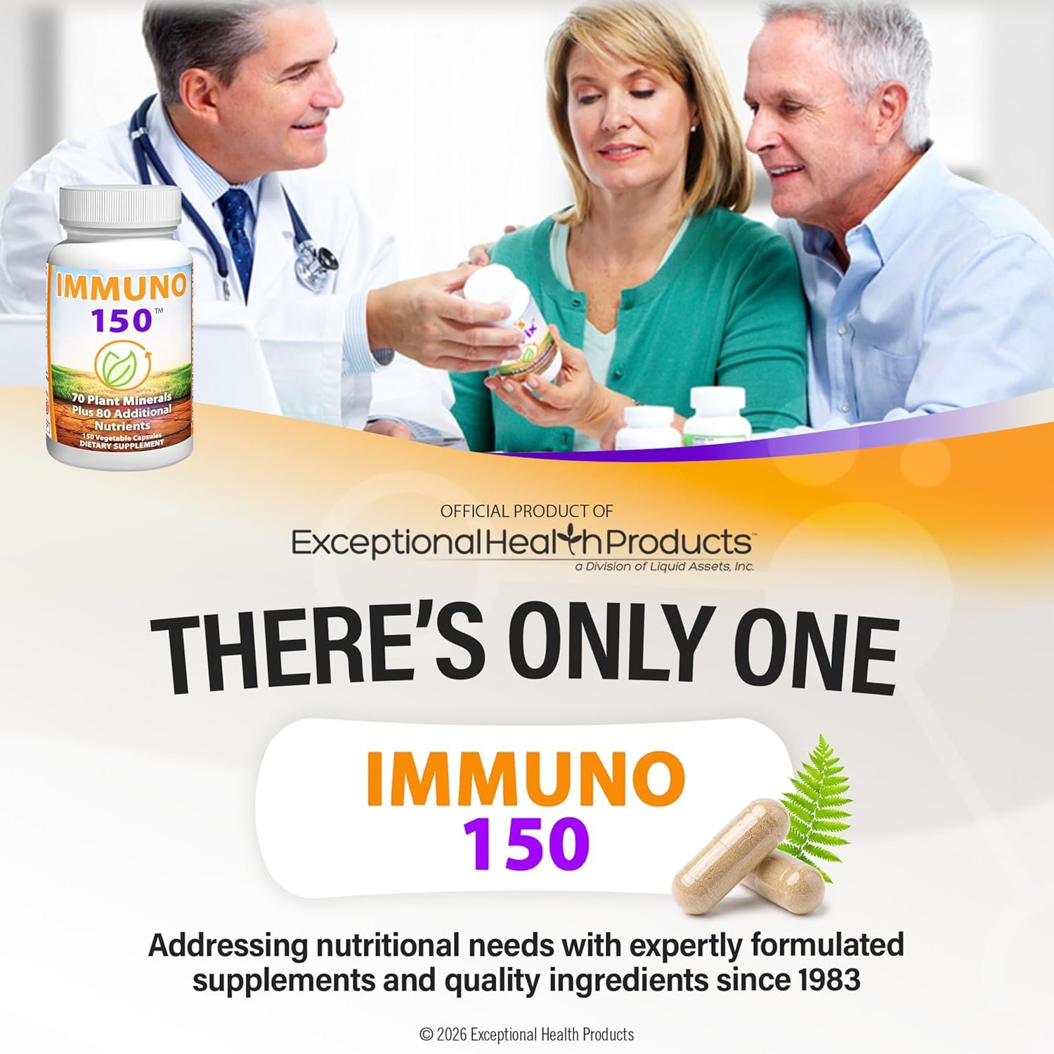 Immuno 150, Immune Support Supplement, 150 Vegetable Capsules | Packed with 70 Plant Minerals, 13 Essential Vitamins and 68 Additional Nutrients-- Immune Boost for All Age Groups - Image 6