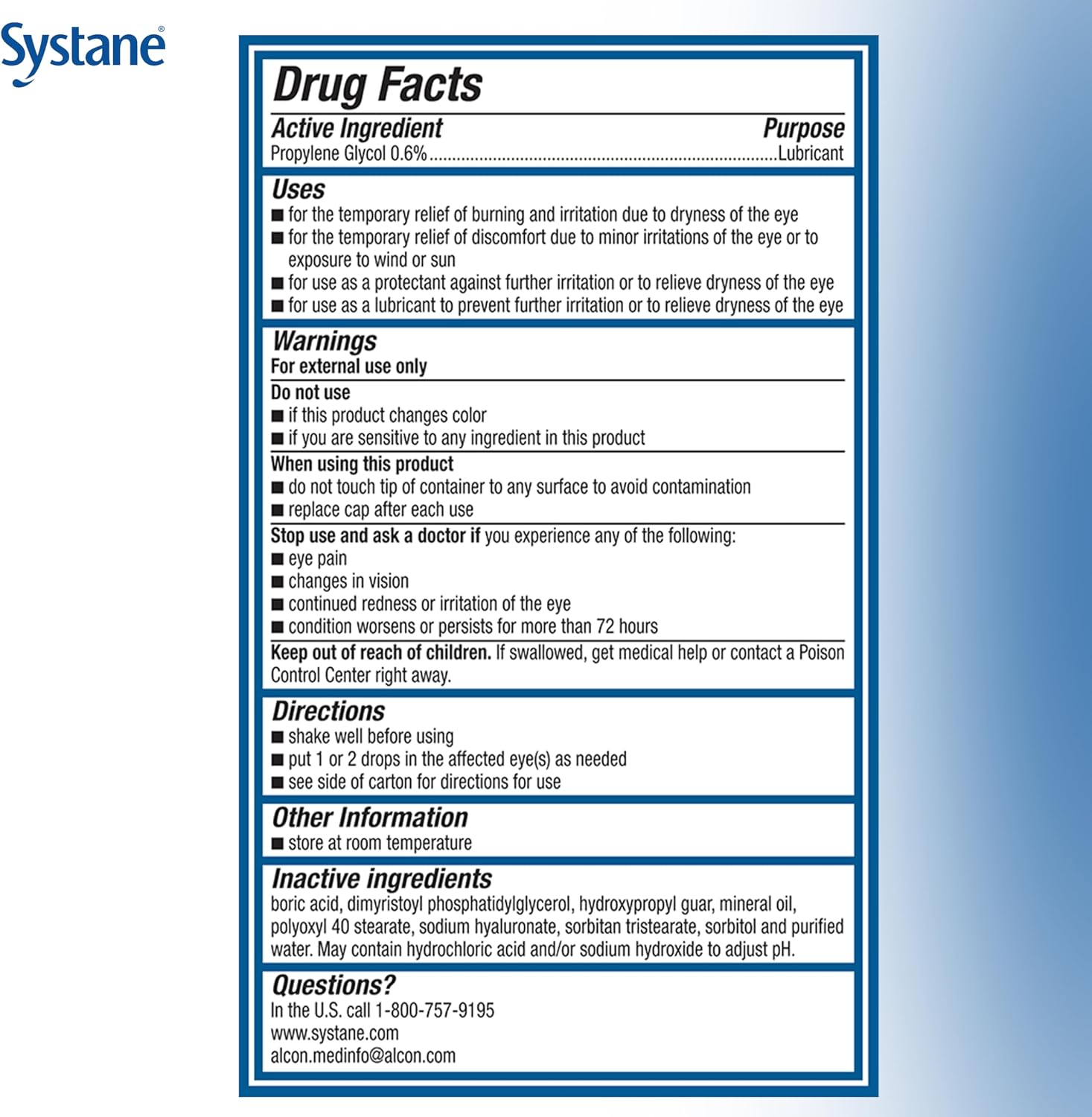 Systane PRO Preservative Free 12 Hour Dry Eye Relief, 0.33 Fl Oz, 2 Pack - Image 7
