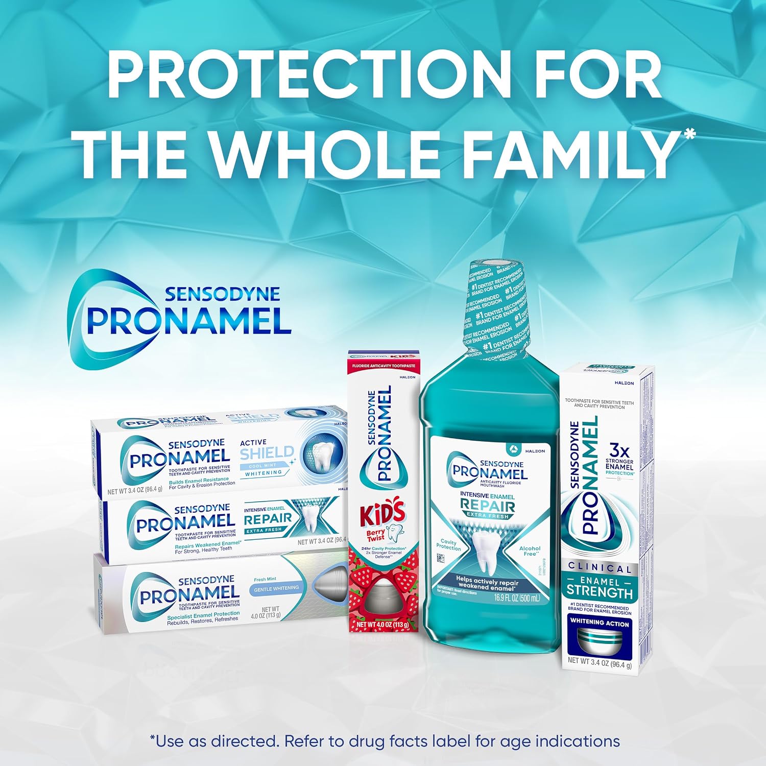 Sensodyne Pronamel Active Shield Whitening Enamel Toothpaste, 3.4 oz x 3 | Helps Defend Against Cavities and Erosion, Cool Mint, Medicare Advantage OTC (MAOTC) Eligible, SLS Free - Image 13