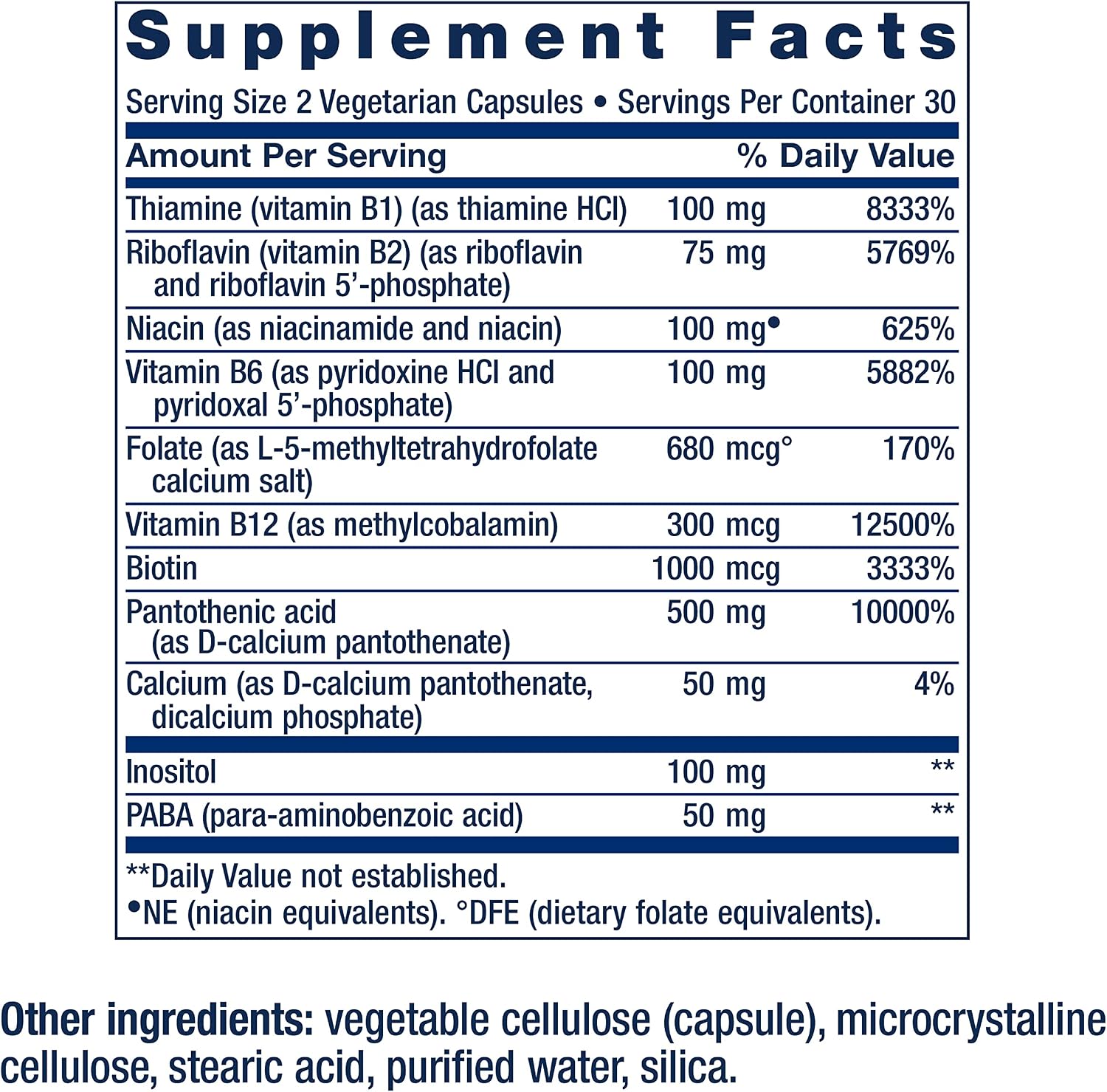 Life Extension BioActive Complete B-Complex, Heart, Brain and Nerve Support, Healthy Energy, Metabolism, Complete B Complex, 60 Vegetarian Capsules | Complete B Complex for Heart, Brain & Nerve Support with Healthy Energy & Metabolism in Vegetarian Capsules - Image 3