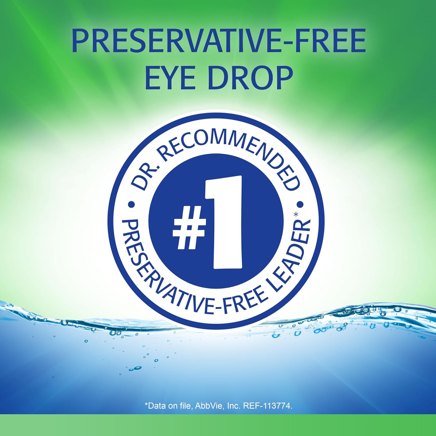 REFRESH TEARS PF Preservative-Free Artificial Tears Lubricant Eye Drops, 0.33 fl oz (10 mL) - Image 2
