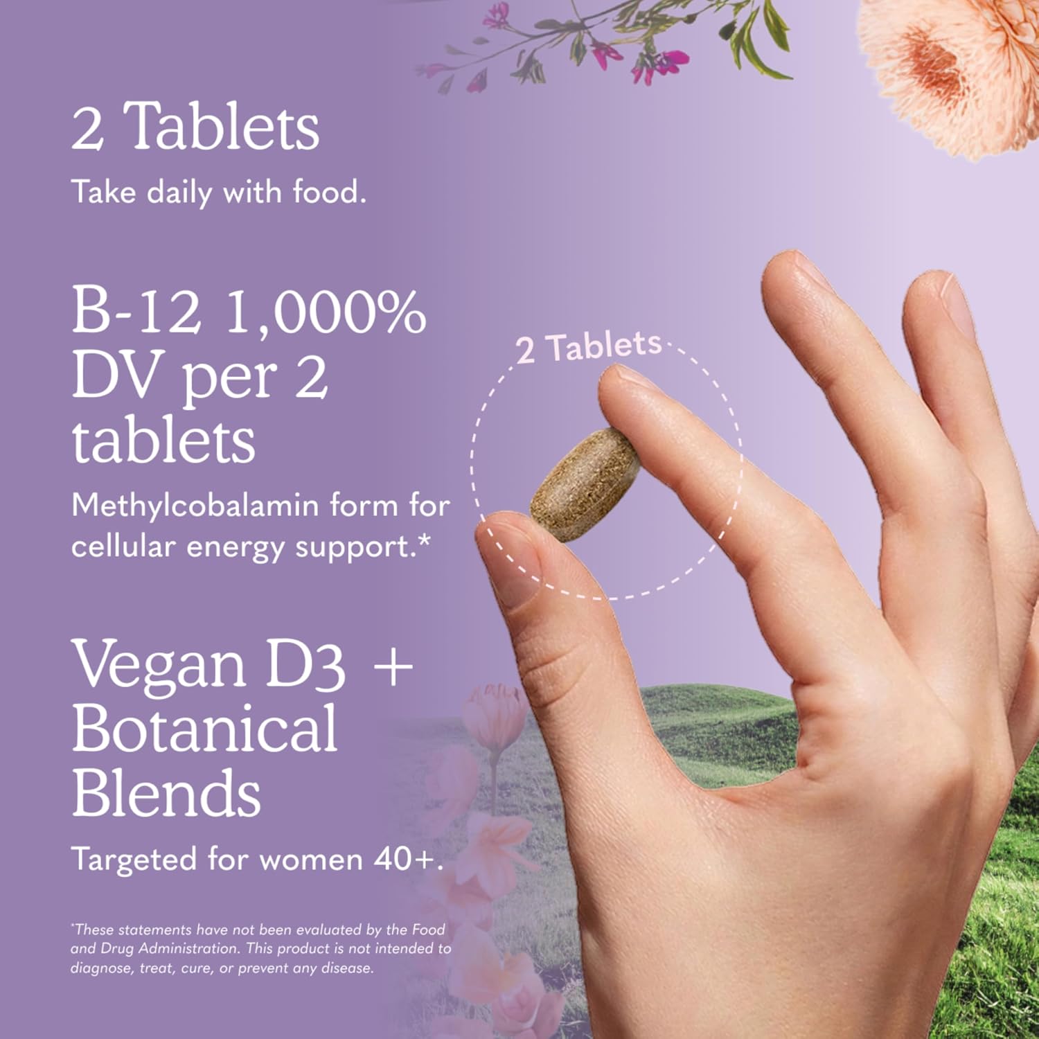 Garden of Life Multivitamin for Women 40 Plus, Organics Womens Vitamins, Hormone & Breast Health Support Blend, Vegan, 120 Tablets | Organic Womens Vitamins, Hormone & Breast Health Support Blend - Image 5