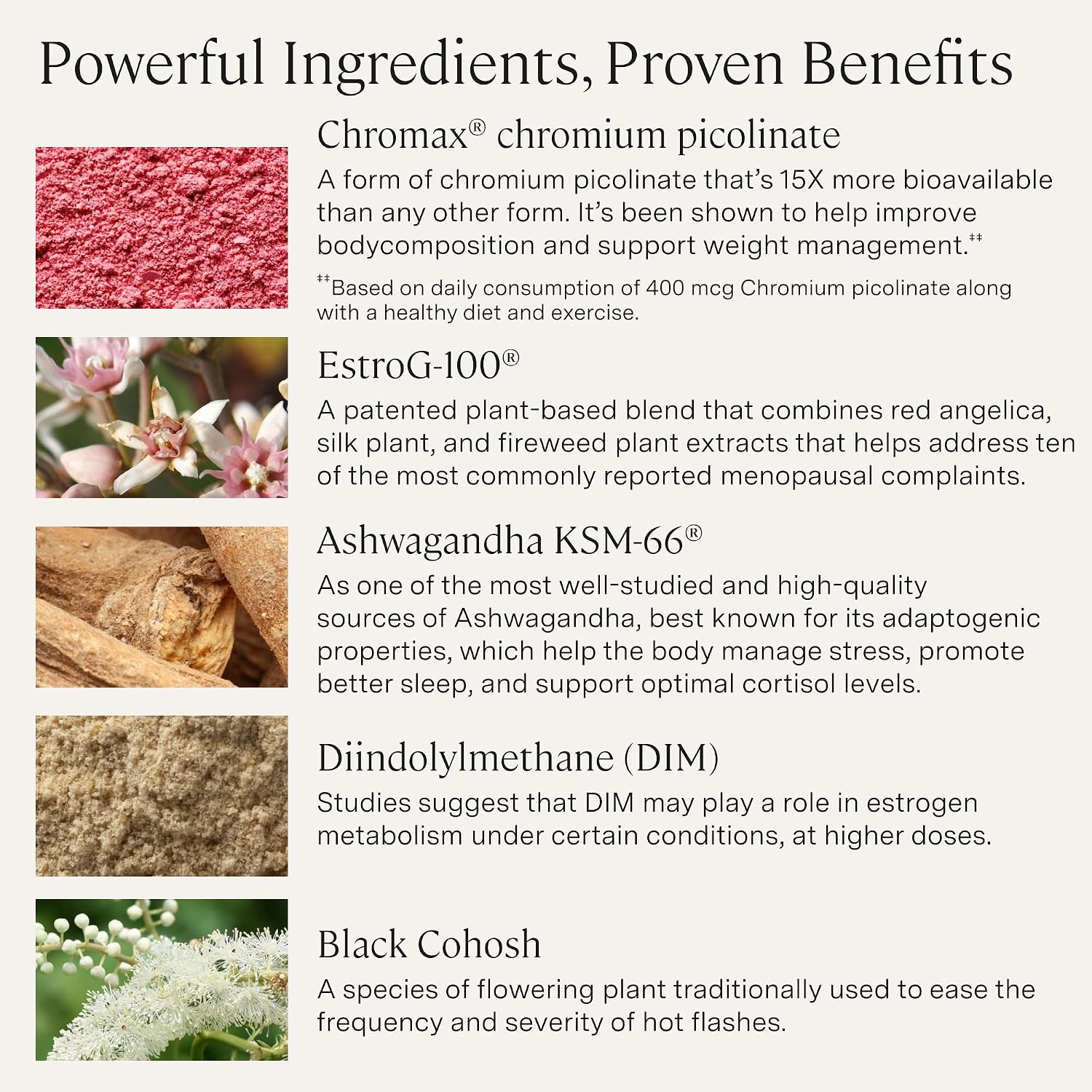 Stonehenge Health Menopause Support™ | Mood, Energy, Stress, Hot Flashes | Menopause Supplements for Women Perimenopause Hot Flashes Night Sweats Mood Sleep Stress KSM-66 Ashwagandha DIM Black Cohosh - Image 5