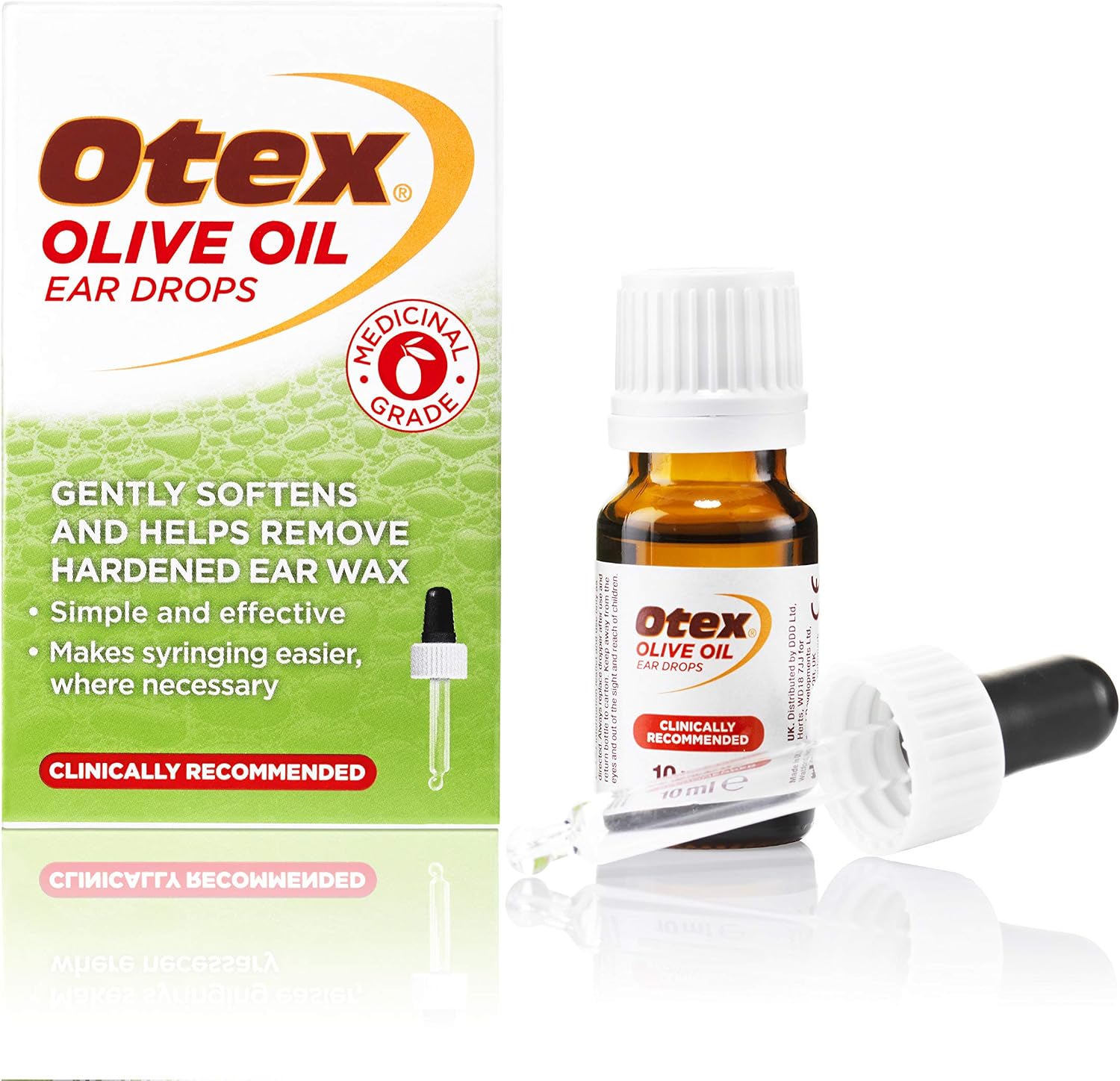 Otex Olive Oil Ear Drops For Natural, Gentle Removal of Excessive, Hardened Ear Wax. Bottle with Dropper Applicator, 10 ml (Pack of 1) - Image 2