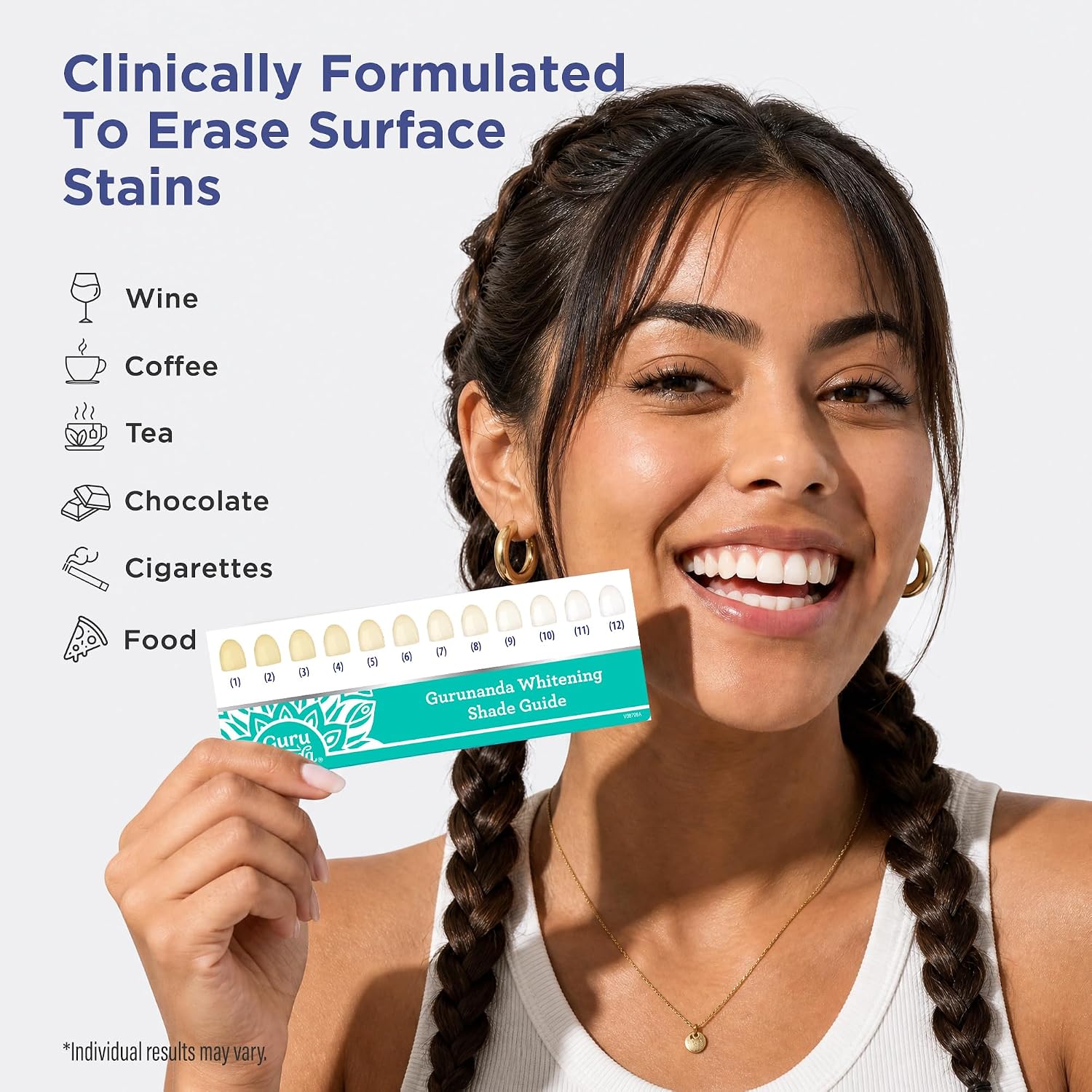 GuruNanda Teeth Whitening Strips Kit - 7-Day Treatment with Non-Slip, Dry Strip Technology - Whitening Designed with Care for a Brighter Smile - Image 8