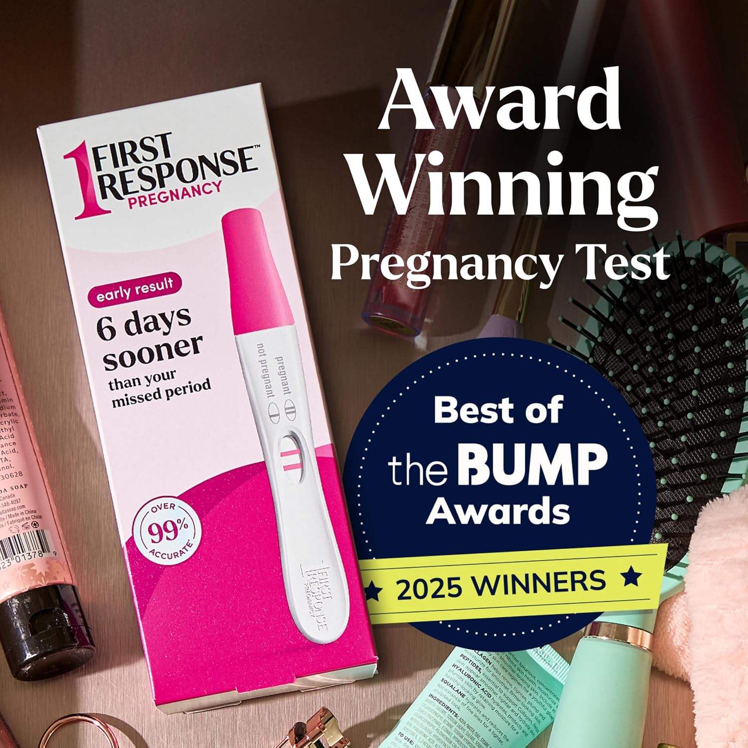 First Response Early Result Pregnancy Test, 5 Count Pack of 1 | Test As Early As 6 Days*, Over 99% Accurate*, Early Pregnancy Detection, Answers In 3 Minutes - Image 3