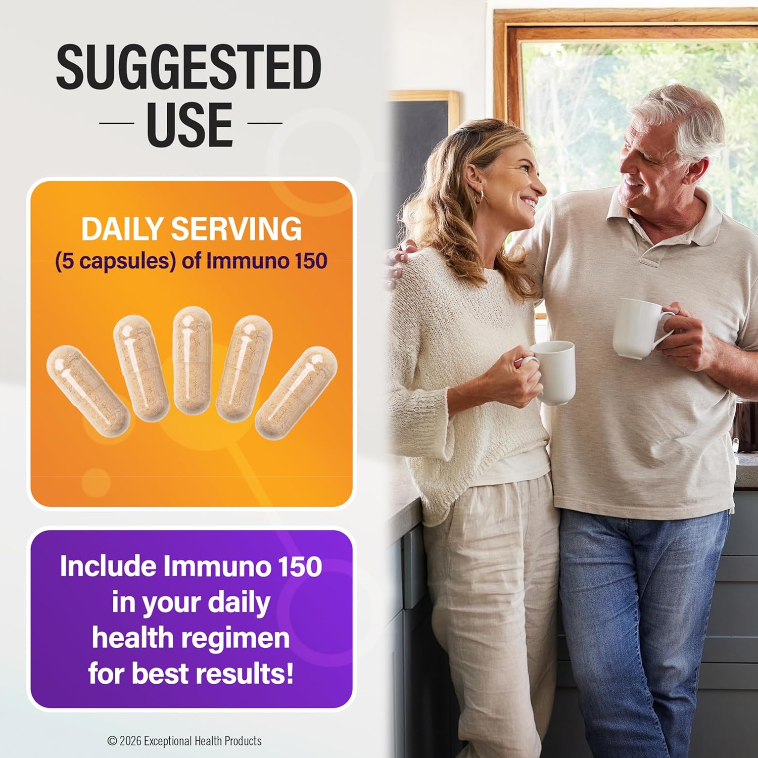 Immuno 150, Immune Support Supplement, 150 Vegetable Capsules | Packed with 70 Plant Minerals, 13 Essential Vitamins and 68 Additional Nutrients-- Immune Boost for All Age Groups - Image 4