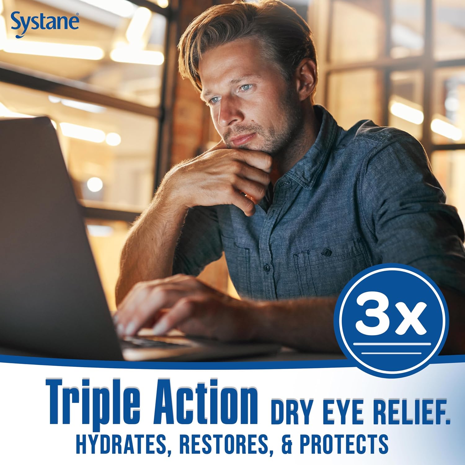 Systane PRO Preservative Free 12 Hour Dry Eye Relief, 0.33 Fl Oz, 2 Pack - Image 4