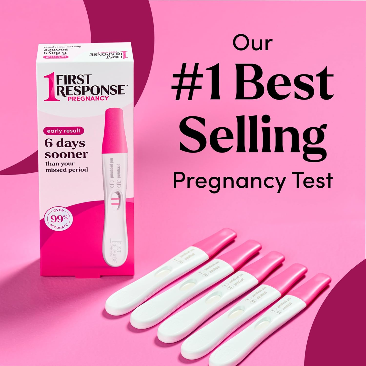 First Response Early Result Pregnancy Test, 5 Count Pack of 1 | Test As Early As 6 Days*, Over 99% Accurate*, Early Pregnancy Detection, Answers In 3 Minutes - Image 7