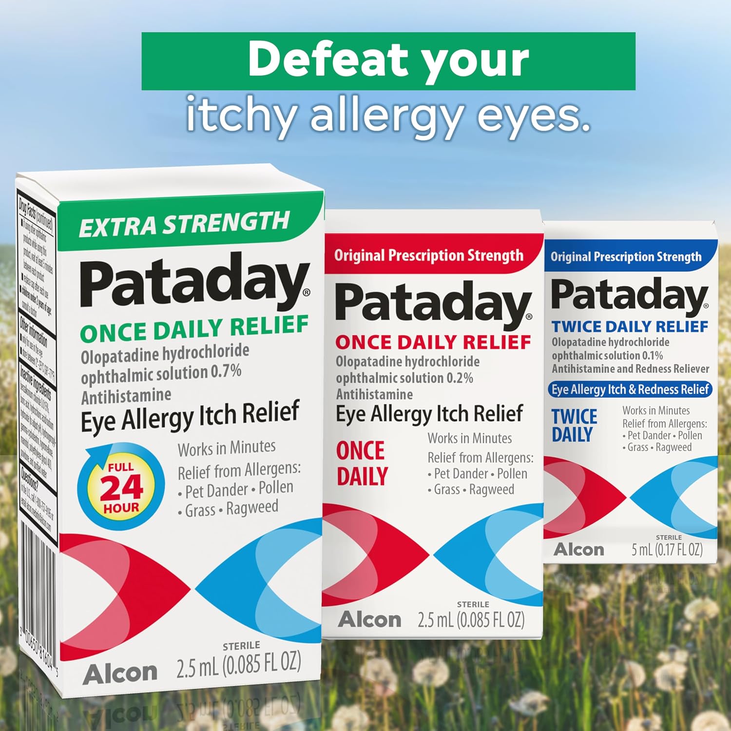 Pataday Once Daily Allergy Eye Drops, Antihistamine for Itchy Eyes, 2.5 mL - Image 7