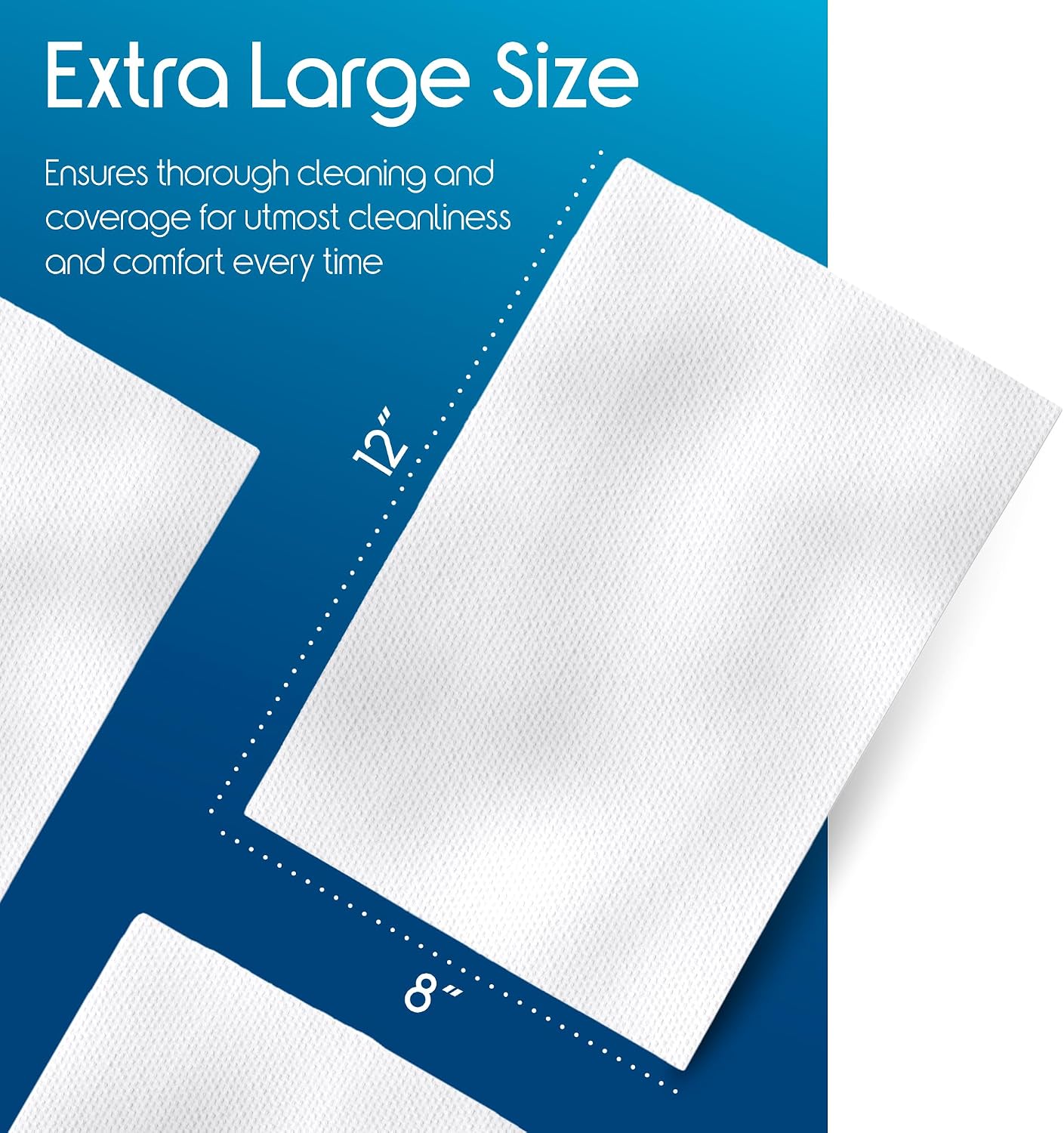 Inspire Adult Wet Wipes, Wash Cloths | Adult Wipes for Incontinence & Cleansing for Elderly, 8"x12" (200 count) - Image 3