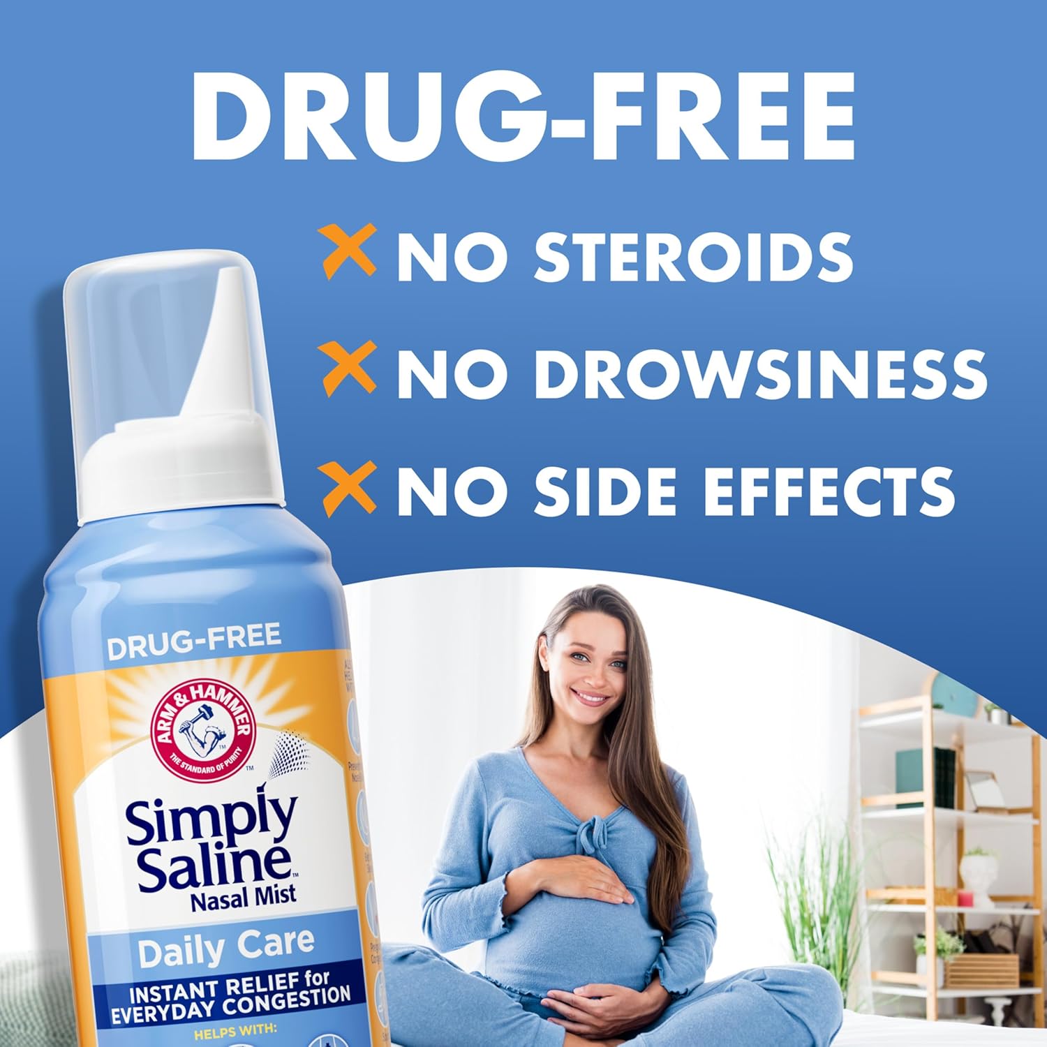 Arm and Hammer, Simply Saline Nasal Care Daily Mist - Instant Relief for Every Day Congestion - One, 4.5 Ounce - Image 5