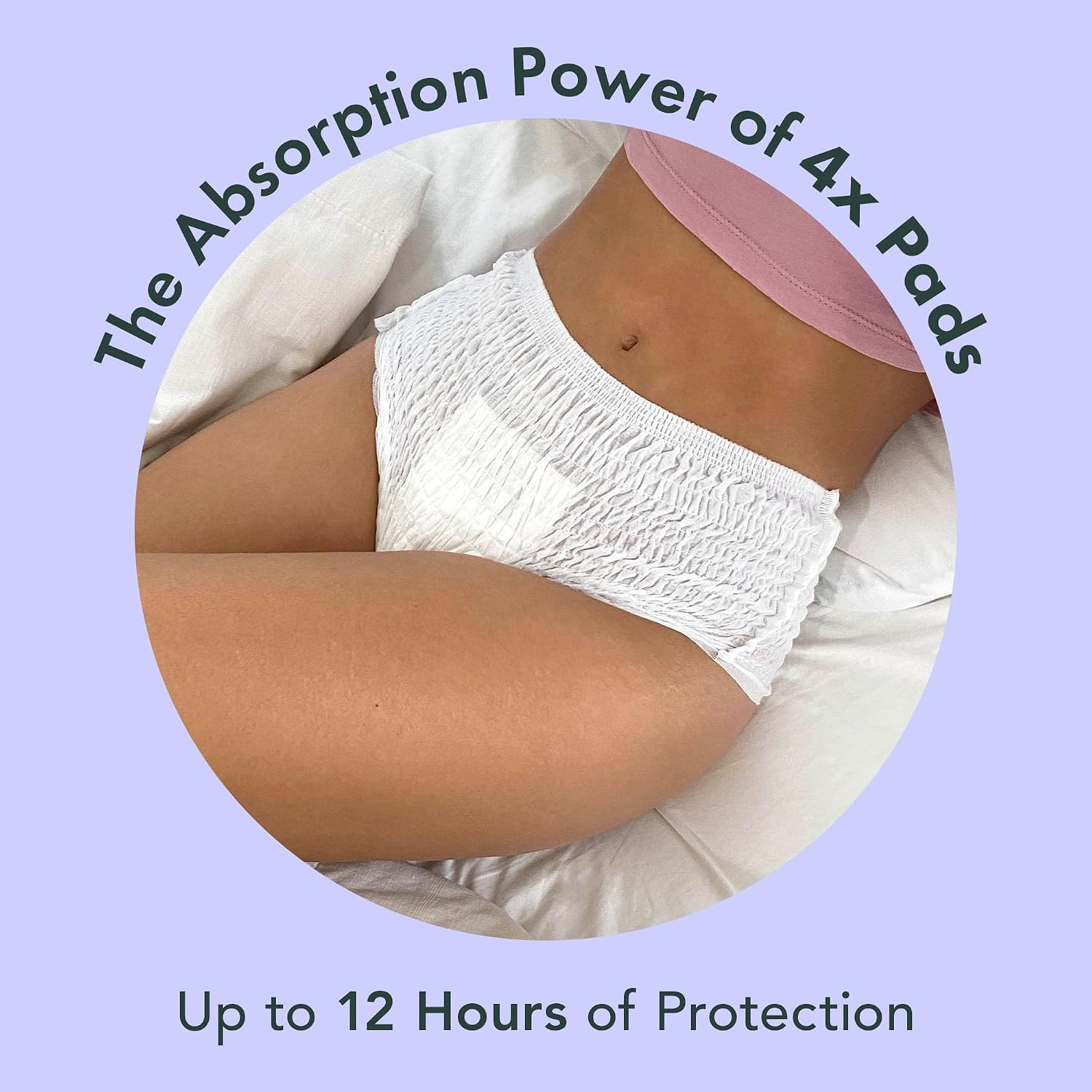 Rael Disposable Period Underwear, Organic Cotton Cover (Size L-XL, 20 Ct) | Leak Locker, Unscented, Extended Coverage for Women, Period Essentials, Postpartum Essentials, Feminine Care - Image 4