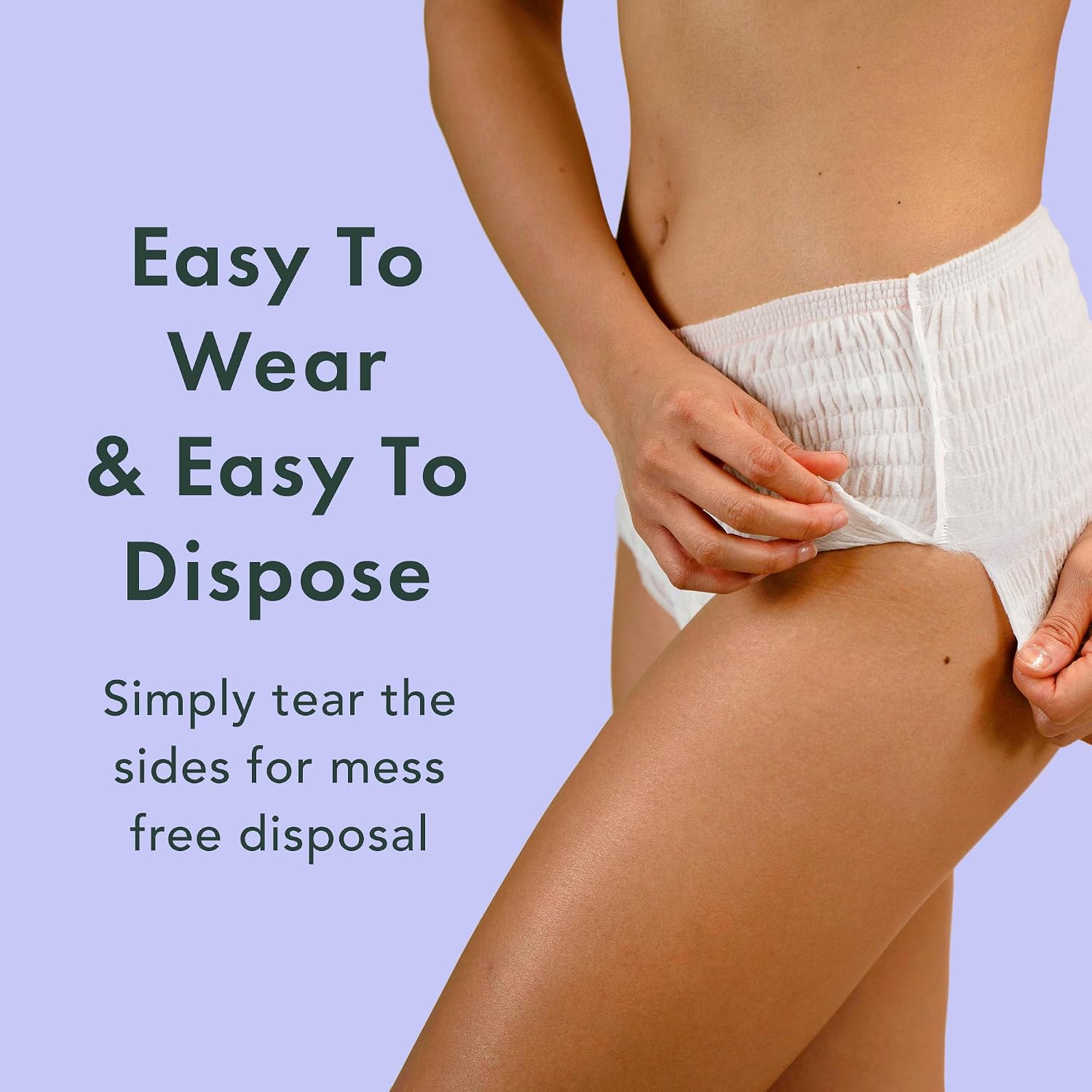 Rael Disposable Period Underwear, Organic Cotton Cover (Size L-XL, 20 Ct) | Leak Locker, Unscented, Extended Coverage for Women, Period Essentials, Postpartum Essentials, Feminine Care - Image 6