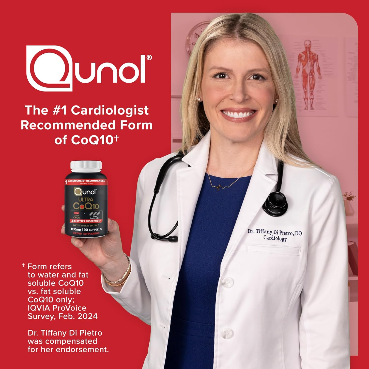 Qunol Ultra CoQ10 100mg, 3X Better Absorption, Antioxidant, 120 Softgels | #1 Cardiologist Recommended Supplement for Heart Health, Coenzyme Q10 Supplement to support Vascular Health & Cellular Energy - Image 4