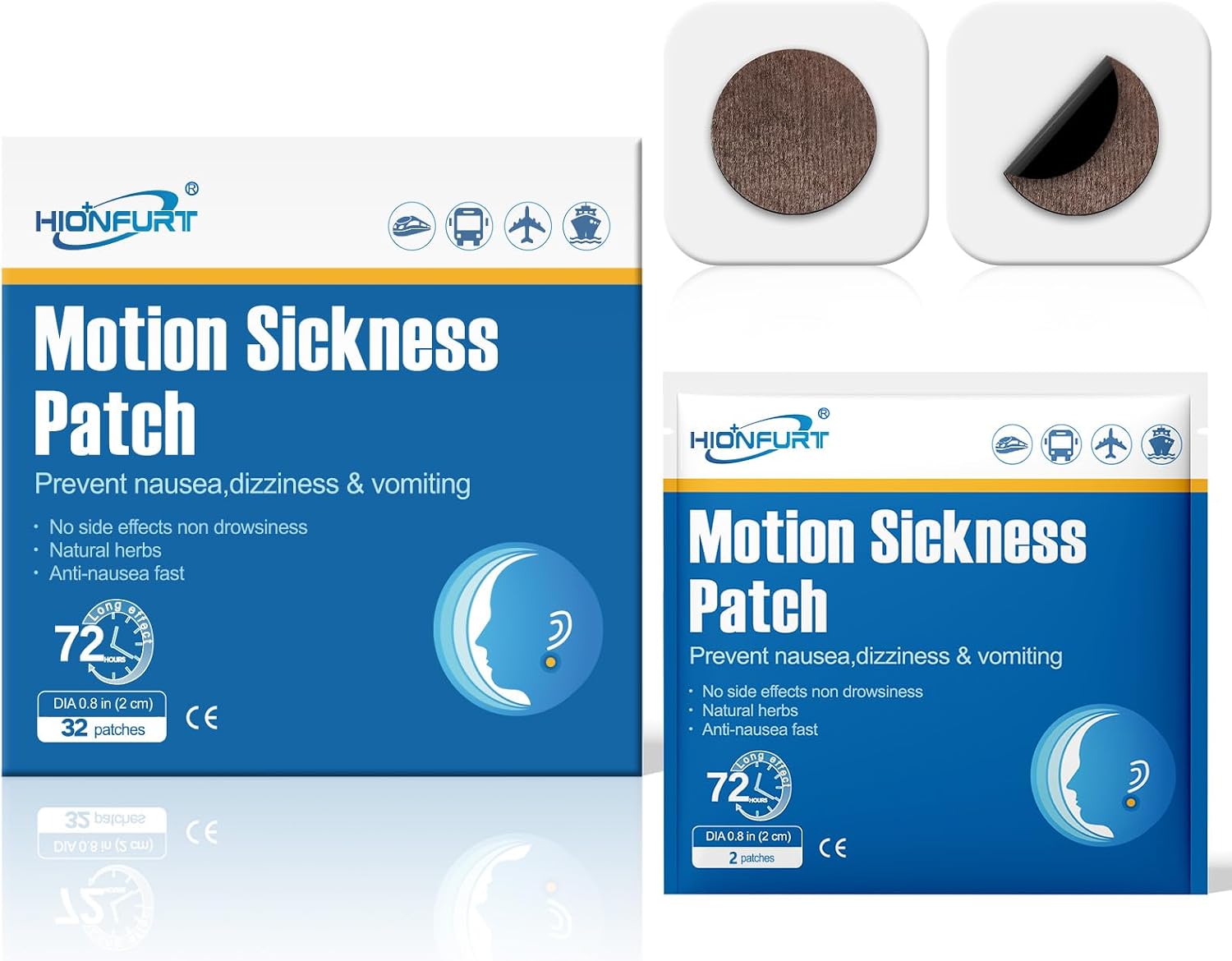 Hionfurt 32ct Motion Sickness Patch...