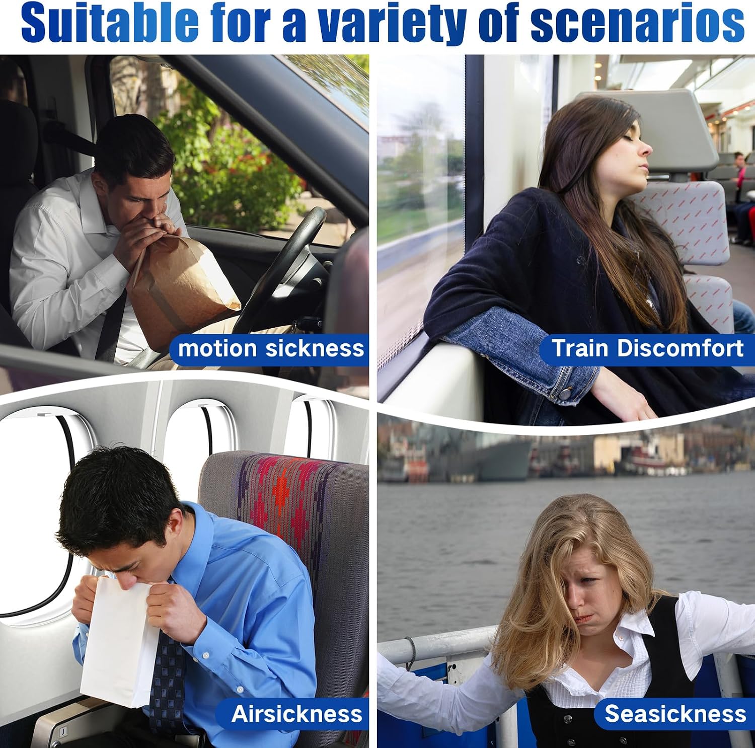 Hionfurt 32ct Motion Sickness Patches – Sea Sickness Patches for Cruise, Car, Airplane, and Other Travel – Non-Drowsy, Effective, Lasts 72 Hours - Image 6