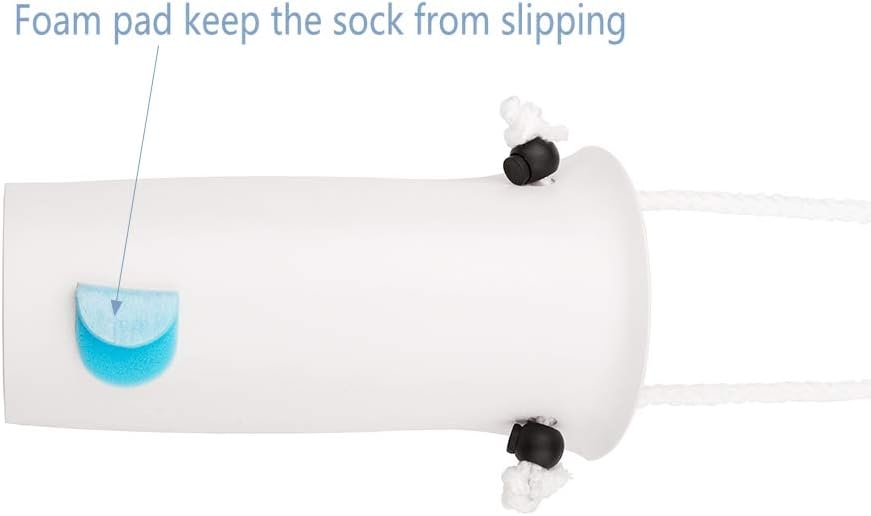 COW&COW Medium 4" Sock Aid with Foam Handles and Length Adjust Cord-Sock Assistant Device Medium - Image 5
