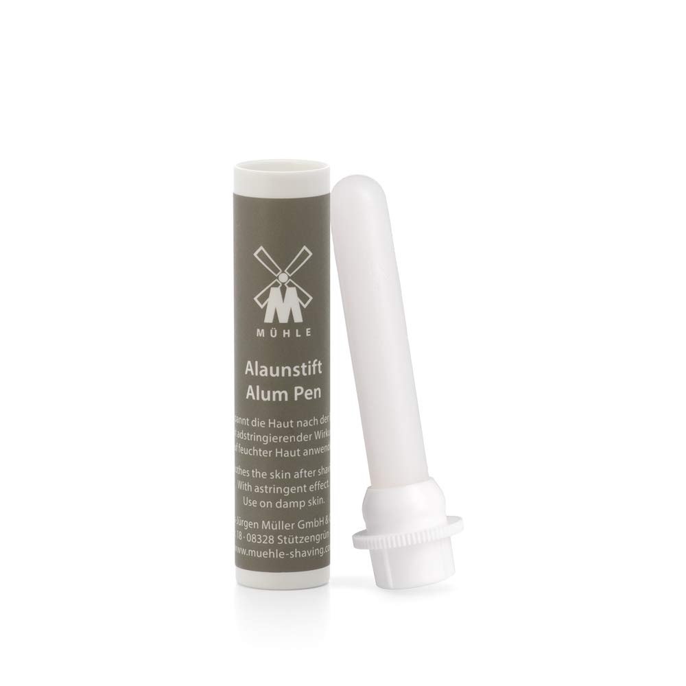 MÜHLE Sea Buckthorn Shaving Essentials Bundle – Includes Shaving Cream (75ml), Aftershave Balm (100ml), All Natural Alum Stone Styptic Pencil | Complete Shave Care Kit for Men - Image 3