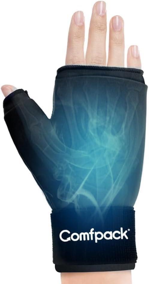 Hand Ice Pack Glove, Soft Gel Thumb Wrist Ice Pack for Arthritis | Reusable Hot Cold Therapy Compress, Ice Warp for Tenosynovitis, Swelling, Surgery, Tendonitis, Carpal Tunnel, Trigger Finger