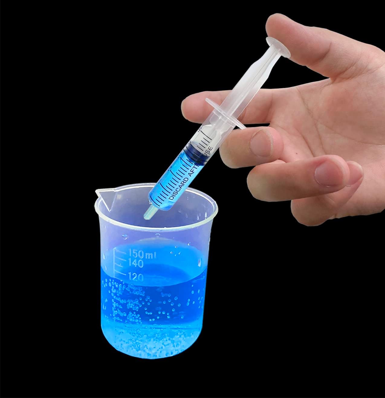 3ml Syringe for Liquid, Oral, Scientific Labs, Measurement, Dispensing, with Cap- 3 Pack 3ml Syringes - Image 3