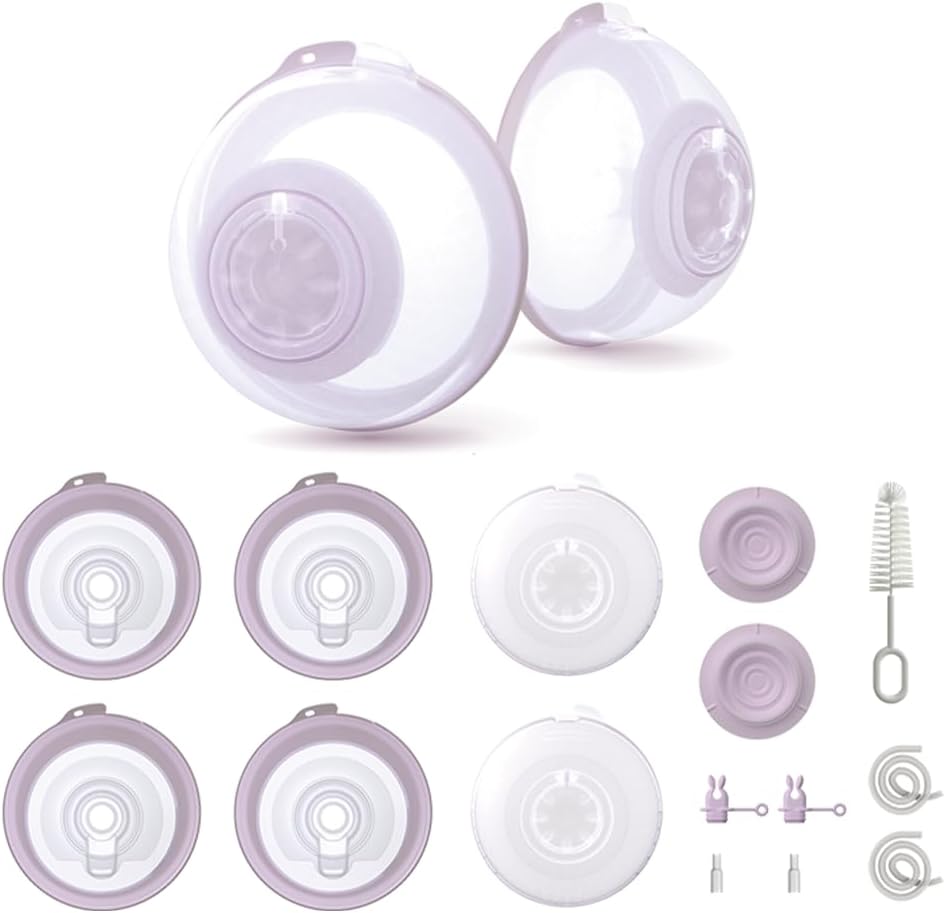 Rumble Tuff Slim Cups Wearable Collection Cups 24mm for Electric Pumps | Fits Most Electric Breast Pumps, BPA Free, Leak Resistant, Hands Free Pumping, Soft Silicone, Includes Inserts - Image 3