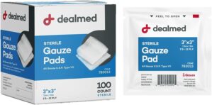 Dealmed Sterile Gauze Pads 3×3...