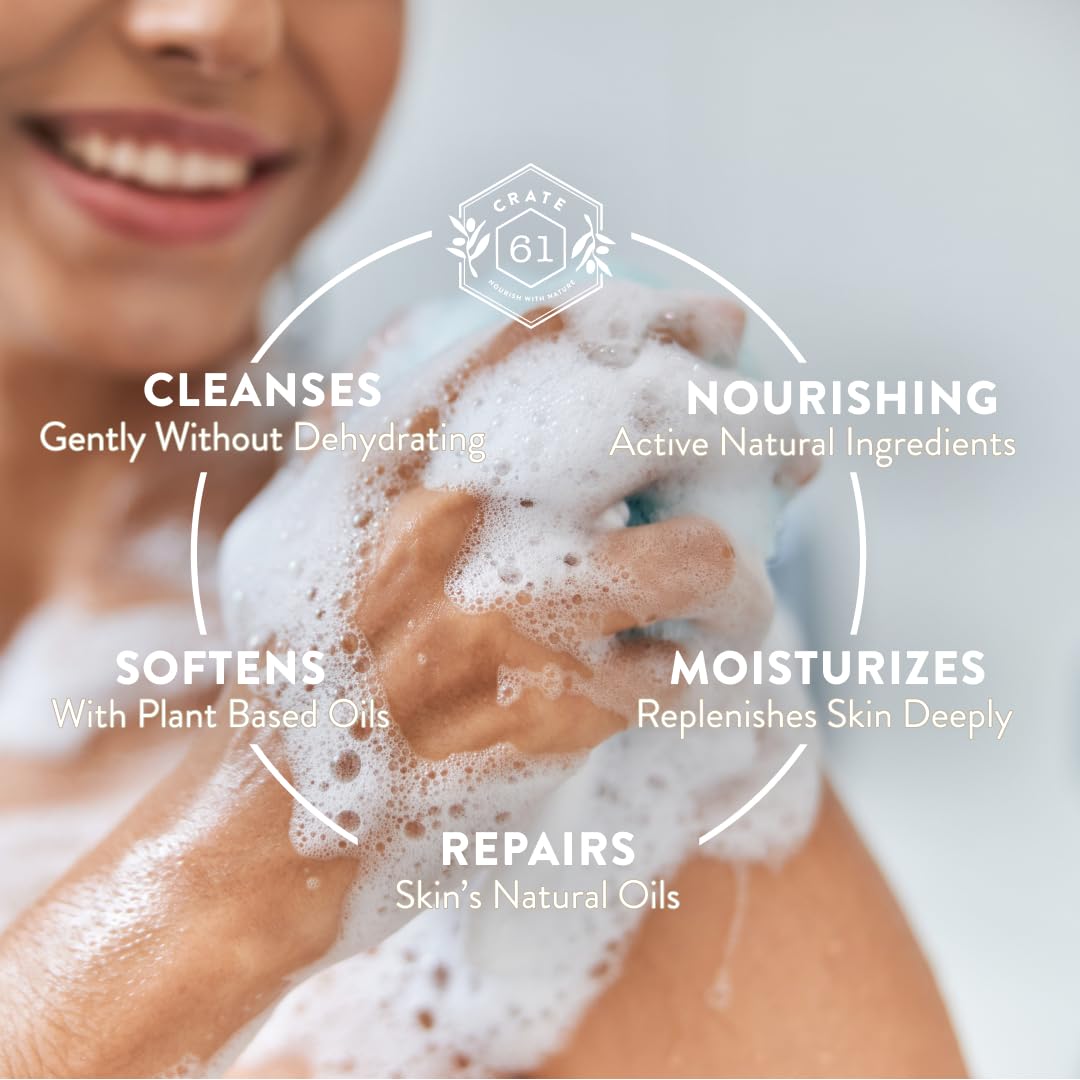 Crate 61 Organics, Handmade in Canada, Plant Based Cold Process Natural Bar Soap, With Premium Essential Oils, Dry Skin, Pack of 6 (Citrus) - Image 3