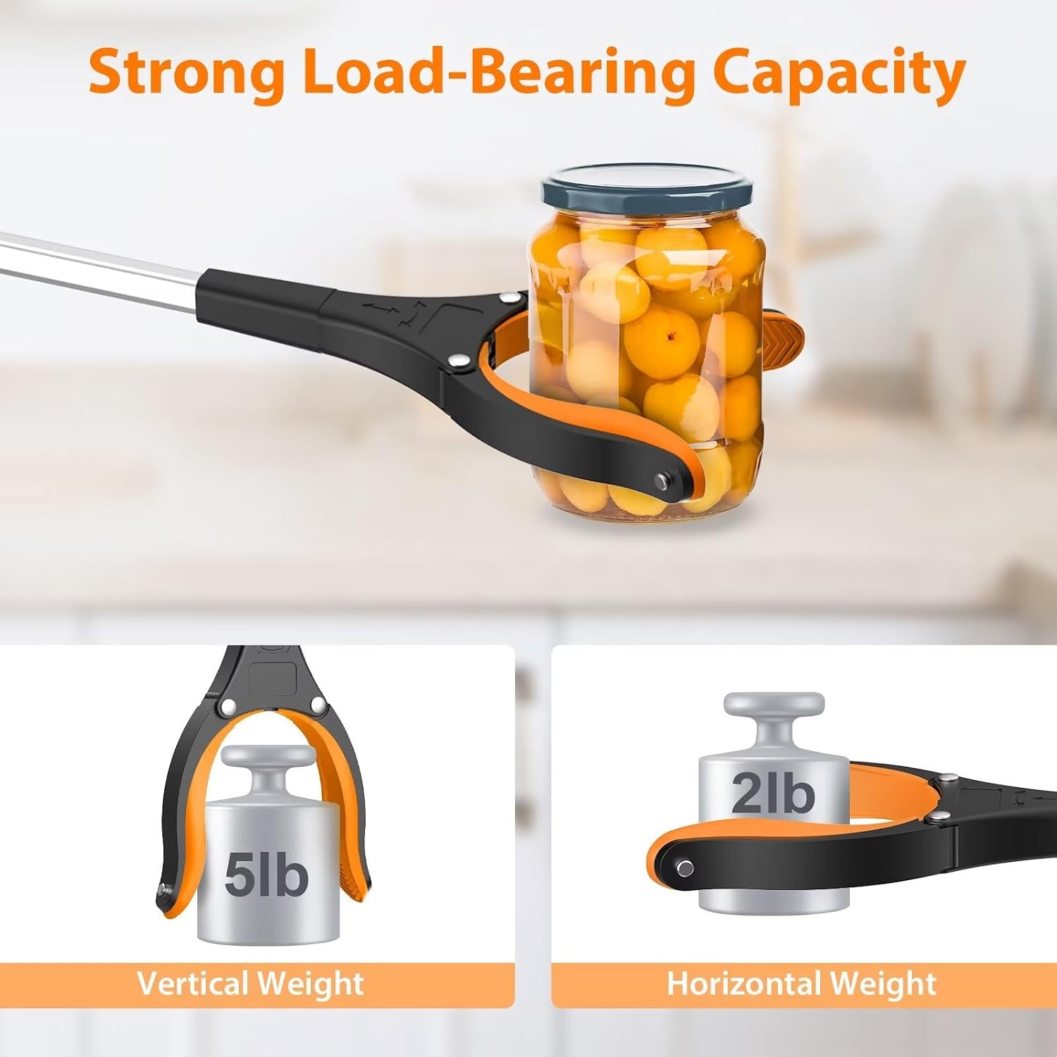 32" Grabber Reacher Tool, 2-Pack Foldable Reacher Grabber Pickup Tool with 360° Rotating Jaw & Magnet, Trash Picker Upper Grabber, Lightweight Grabbers for Seniors Heavy Duty | Reacher grabber pickup tool, grabbers for seniors. Trash grabber, trash picker upper grabber for most adults, indoors or out. - Image 2